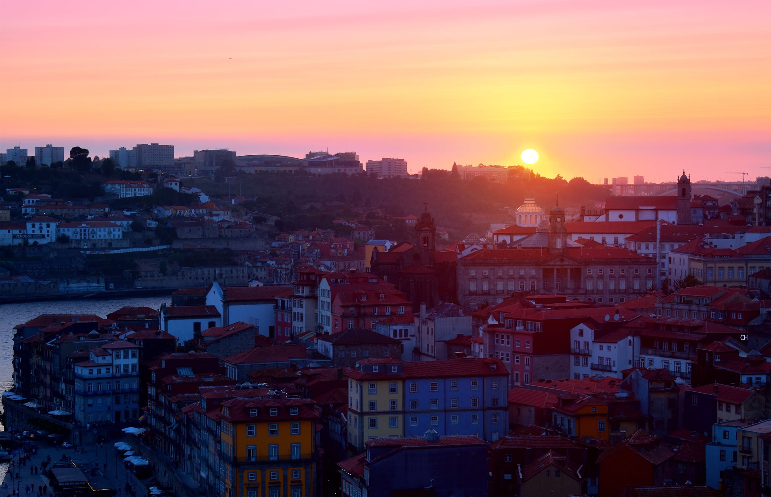 scene, scenic, old city, ancient, sunset, district, romantic, outdoors, northern, destination, city, famous, crowded, villa, rowboats, townscape, evening, HD Wallpaper