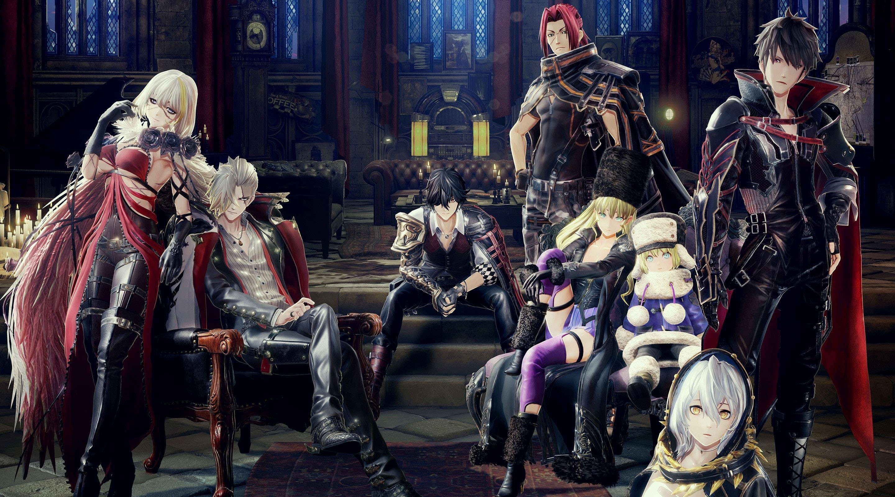 2K, the game, girl, art, Code Vein, guys, HD Wallpaper