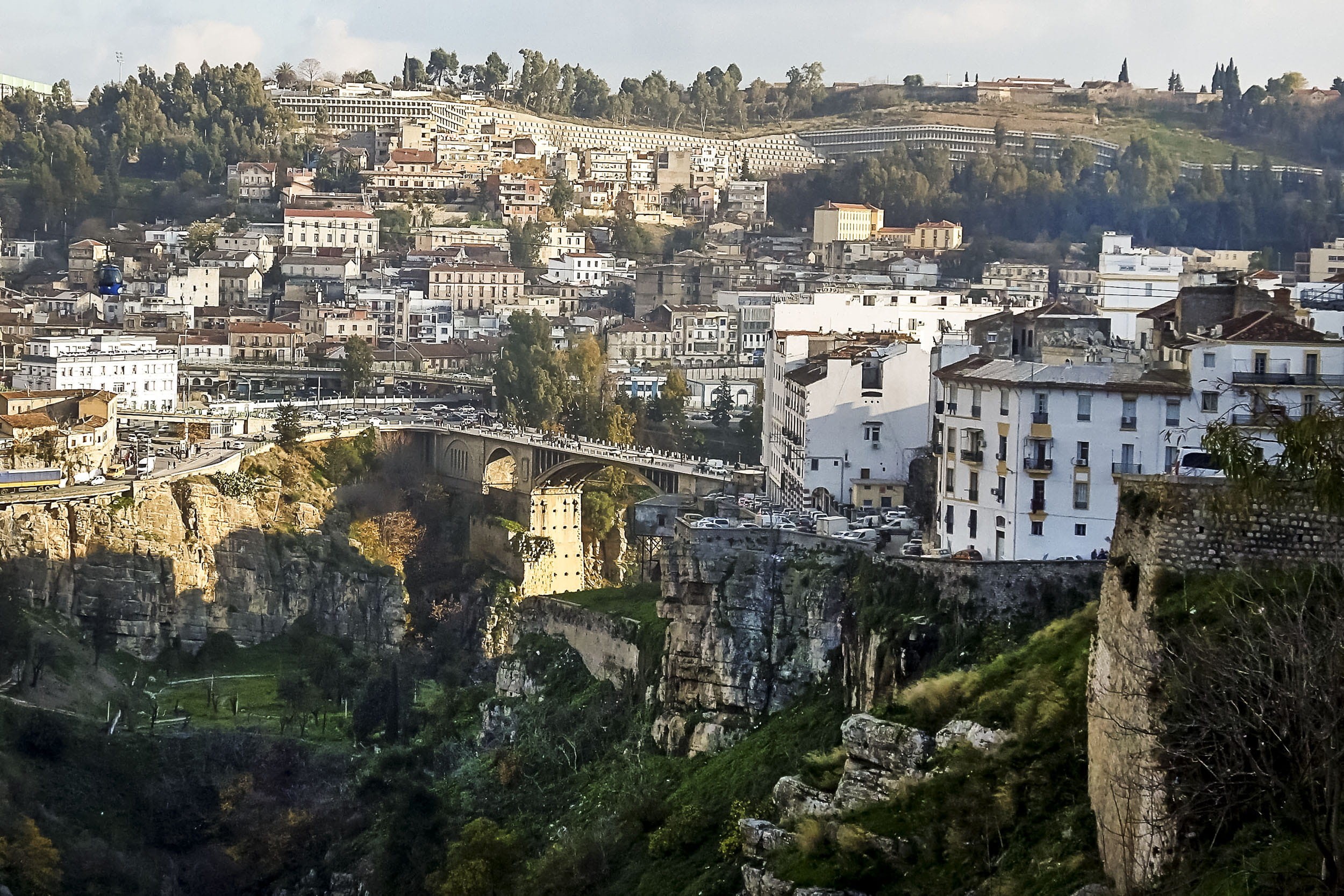 no people, public domain, buildings, community, Cityscape, plant, built Structure, Algeria, town, townscape, architecture, residential district, Algiers, HD Wallpaper