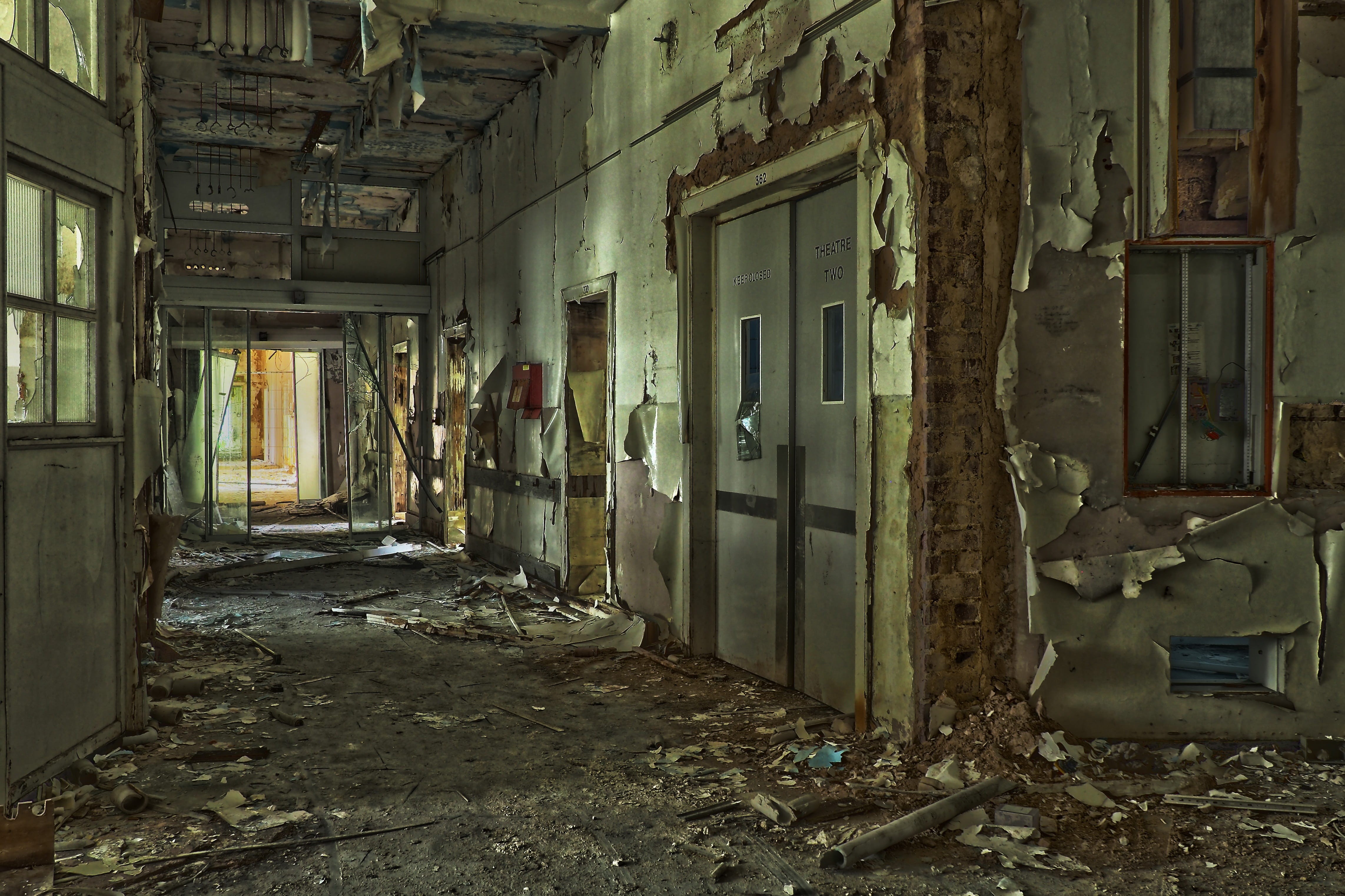 built structure, lost, day, door, obsolete, decay, demolished, passed, within, no people, old house, window, deterioration, ailing, run-down, forget, house, HD Wallpaper