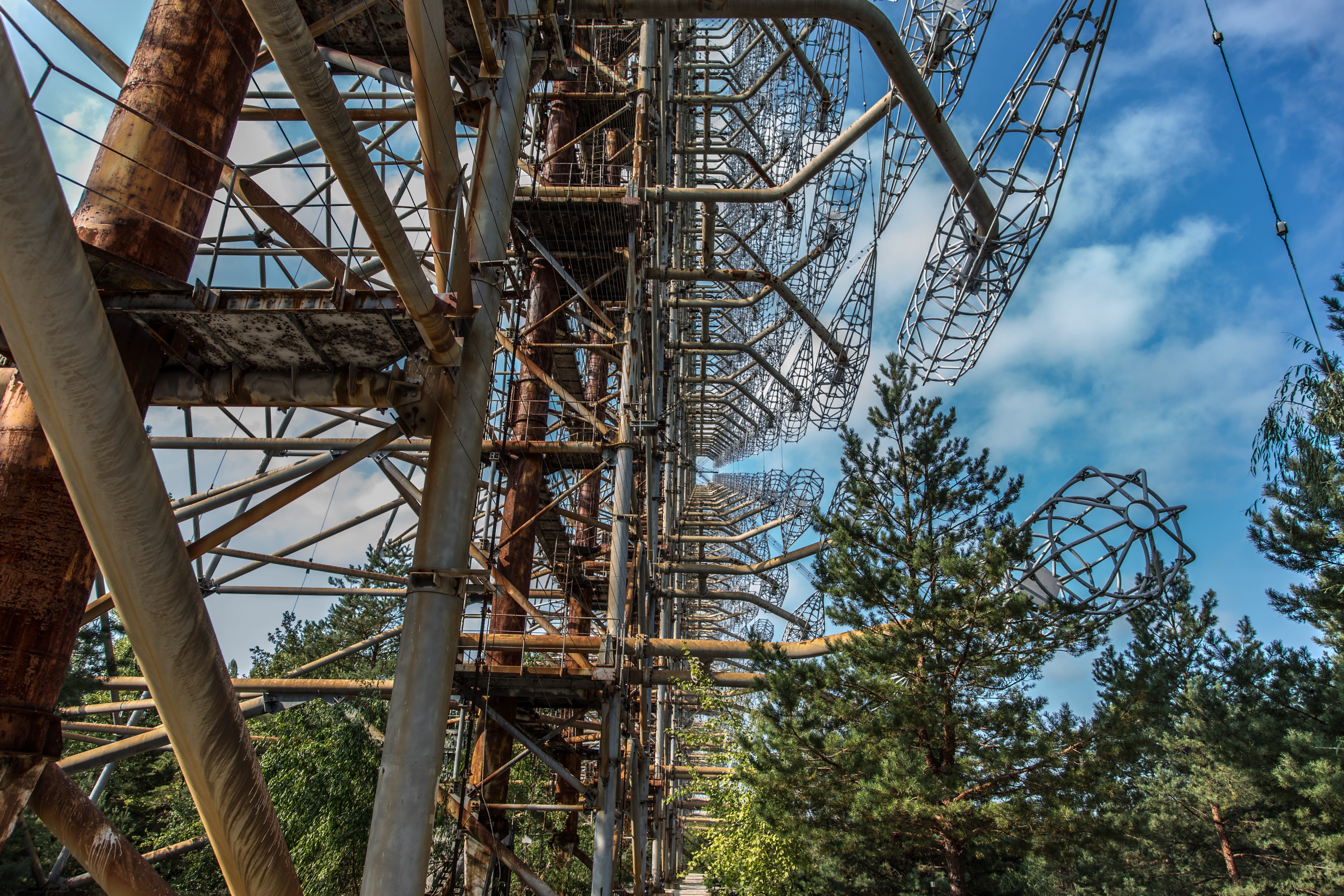 russia, exclusion zone, pripyat, architecture, blue, chernobyl zone, no people, day, rollercoaster, pforphoto, nature, stalker, built structure, slavic, HD Wallpaper