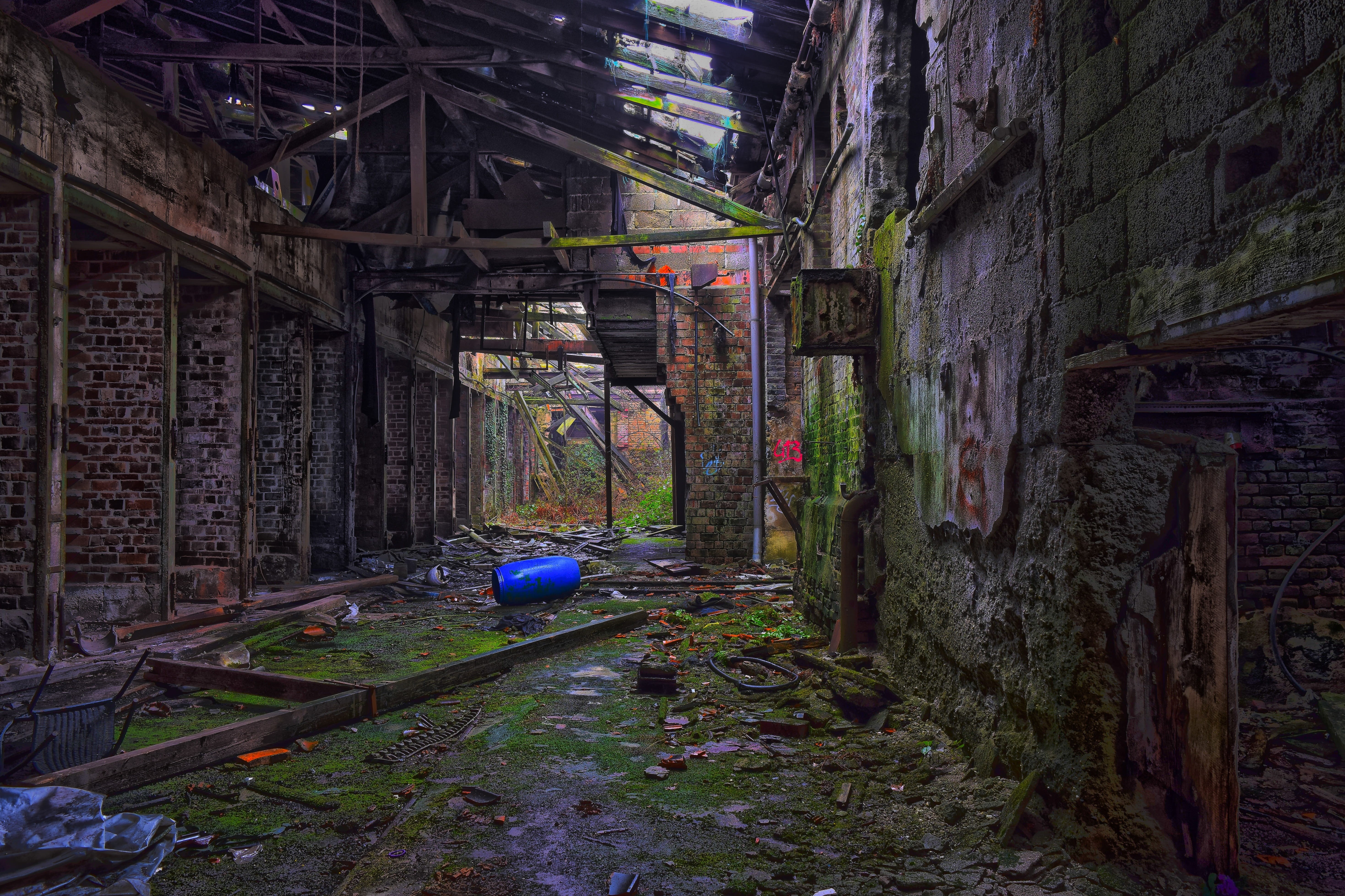break up, mood, deterioration, gloomy, dilapidated, decline, wall - building feature, factory, pforphoto, broken, run-down, abandoned, house, factory building, HD Wallpaper