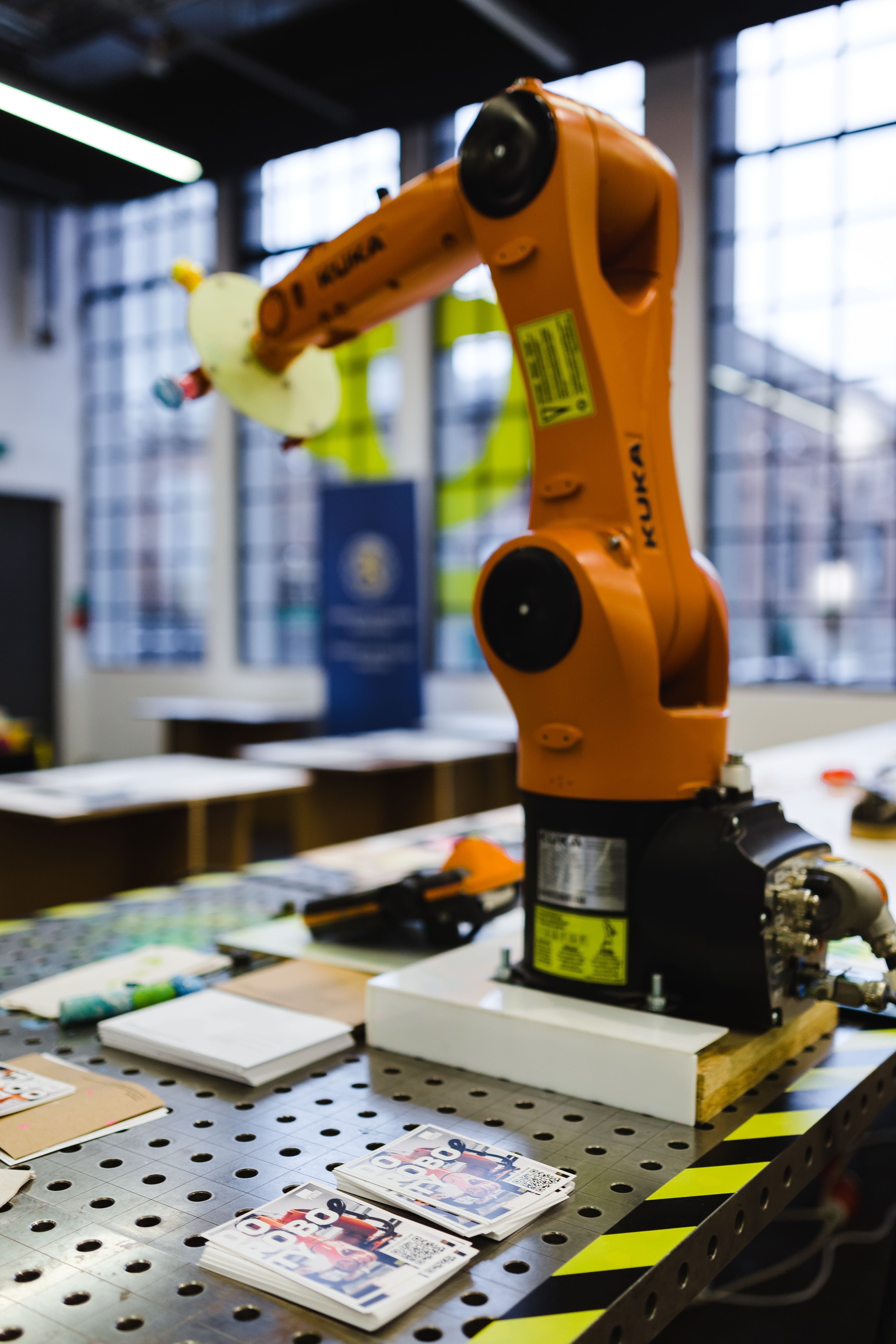 architecture, occupation, robot, advanced, technology, day, automated, engineering, business, equipment, machinery, factory, work Tool, eposition, construction Industry, Phone HD Wallpaper