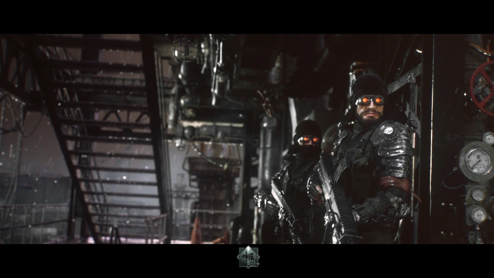 Final Fantasy 7: Advent Children, indoors, Final Fantasy VII: Advent Children, real people, architecture, transparent, male likeness, Shinra, people, PlayStation 4, HD Wallpaper