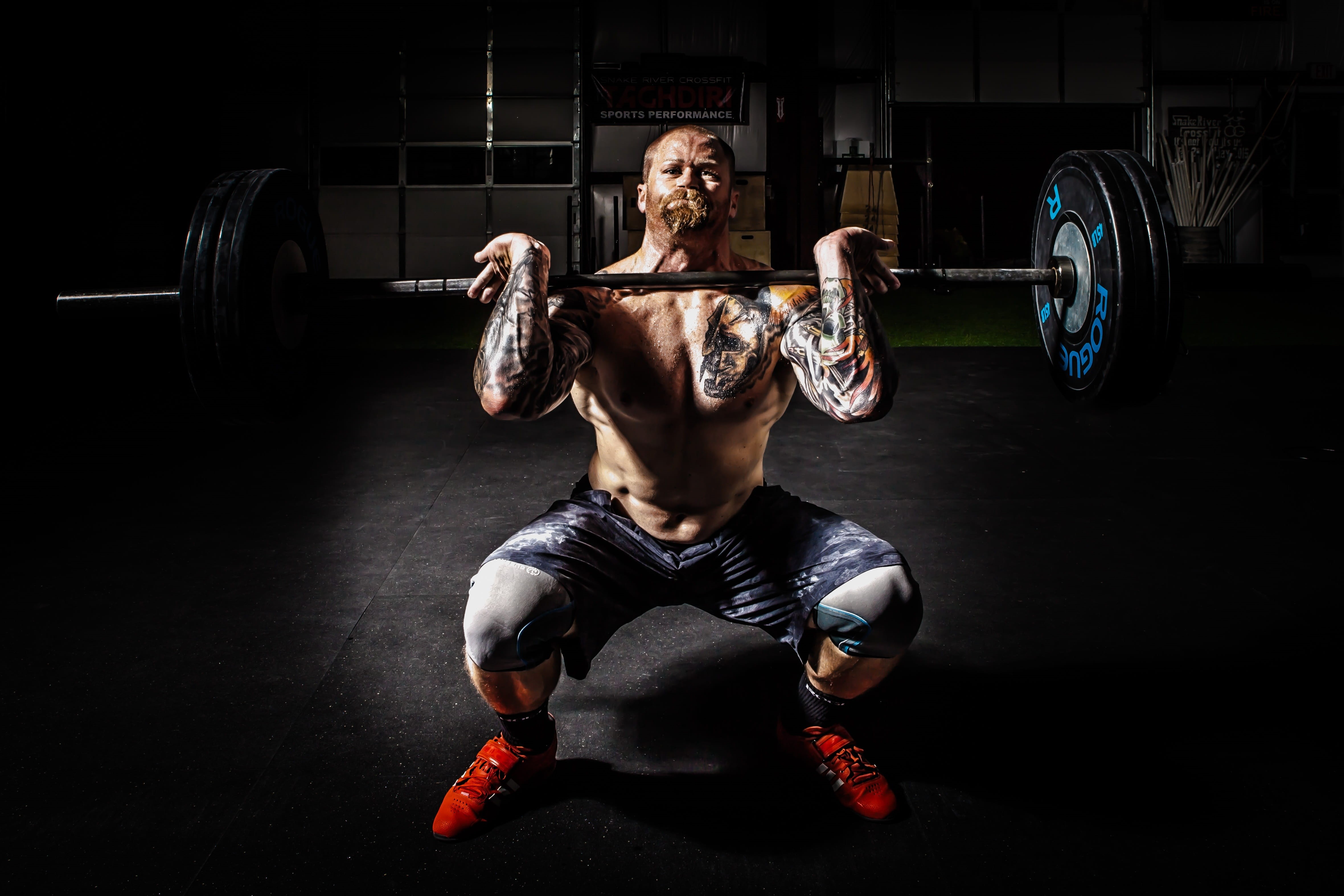 weights, strength, weight, indoors, cross training, bodybuilding, man, sport, vitality, muscles, exercising, sports training, wellbeing, sports clothing, HD Wallpaper