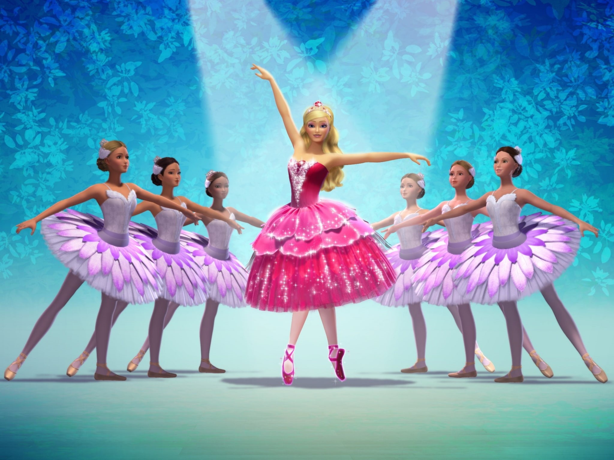 1080P, full length, people, childhood, barbie theme background images, standing, medium group of people, child, swimming pool, indoors, group of people, HD Wallpaper