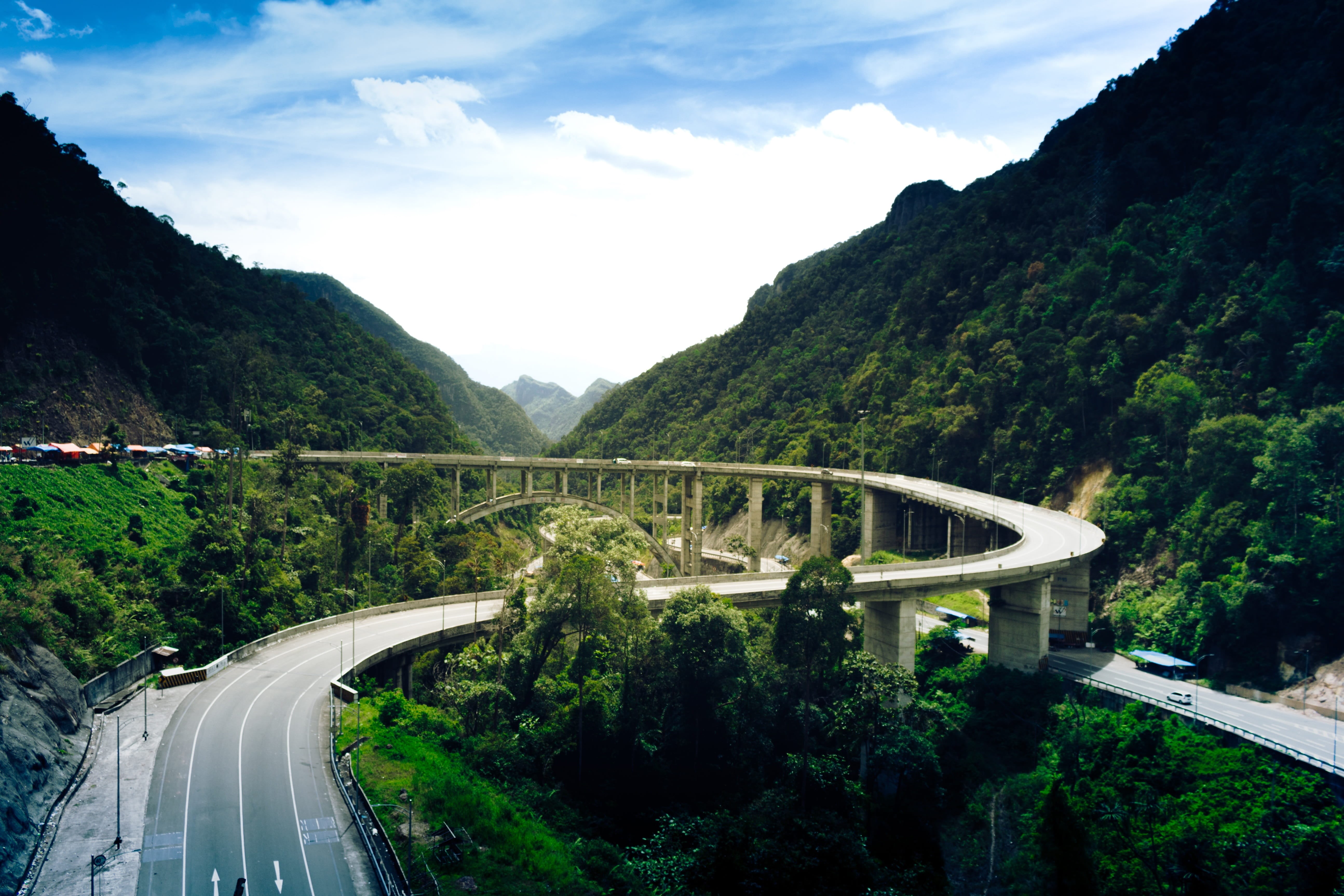 tourism, architecture, plant, day, near, sky, beauty in nature, road, scenics, travel, built structure, indonesia, asia, no people, cloud - sky, transportation, HD Wallpaper