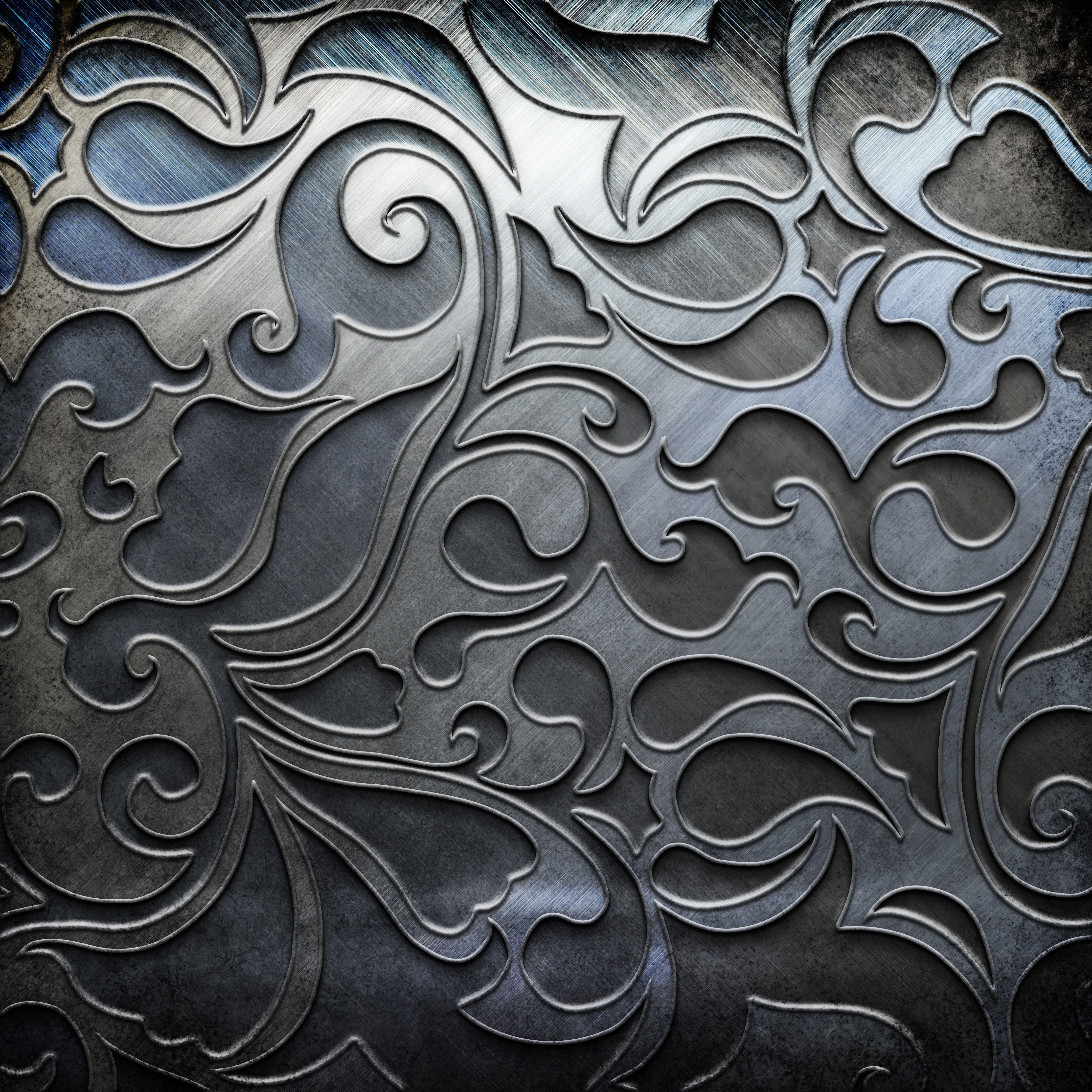 carving - craft product, craft, floral pattern, day, ornate, design, full frame, metallic, art and craft, repetition, textured, indoors, metal, Phone HD Wallpaper
