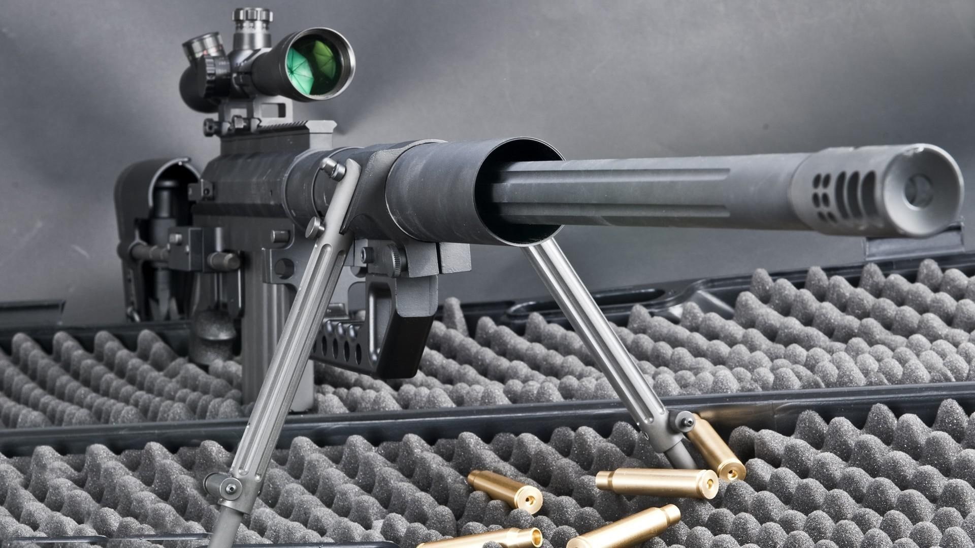 mech, 1080P, rifles, military, rifle, weapons, resolutions, scope, widescreen, black, guns, sniper, HD Wallpaper