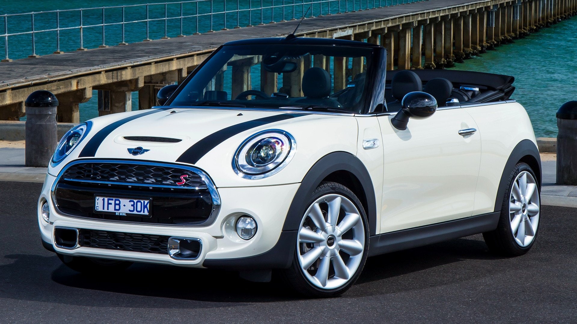 Car, White Car, Mini, Convertible, Mini Cooper S, 1080P, HD Wallpaper