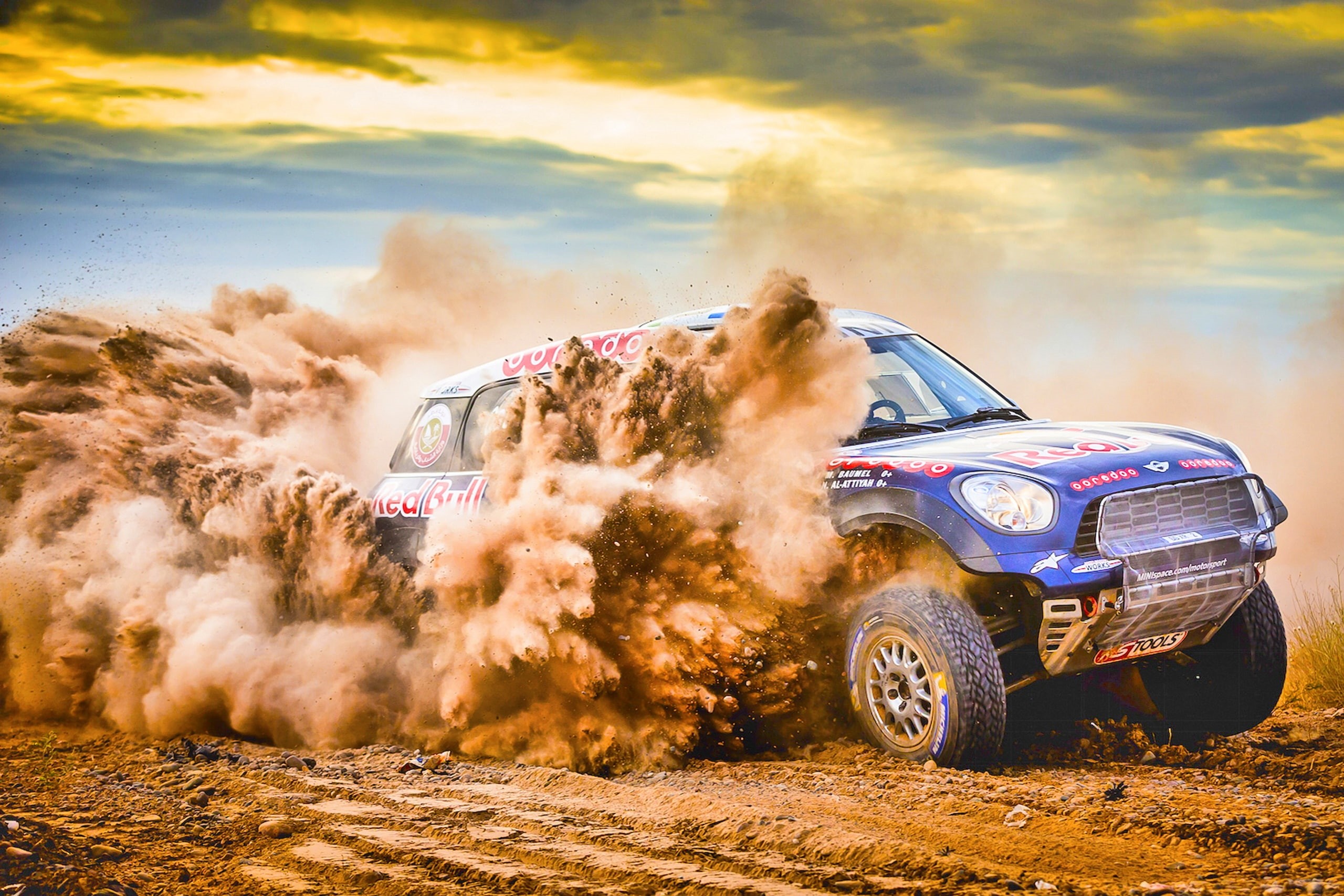 racing, vehicle, car, Rally, 2K, sand, Mini Cooper, HD Wallpaper