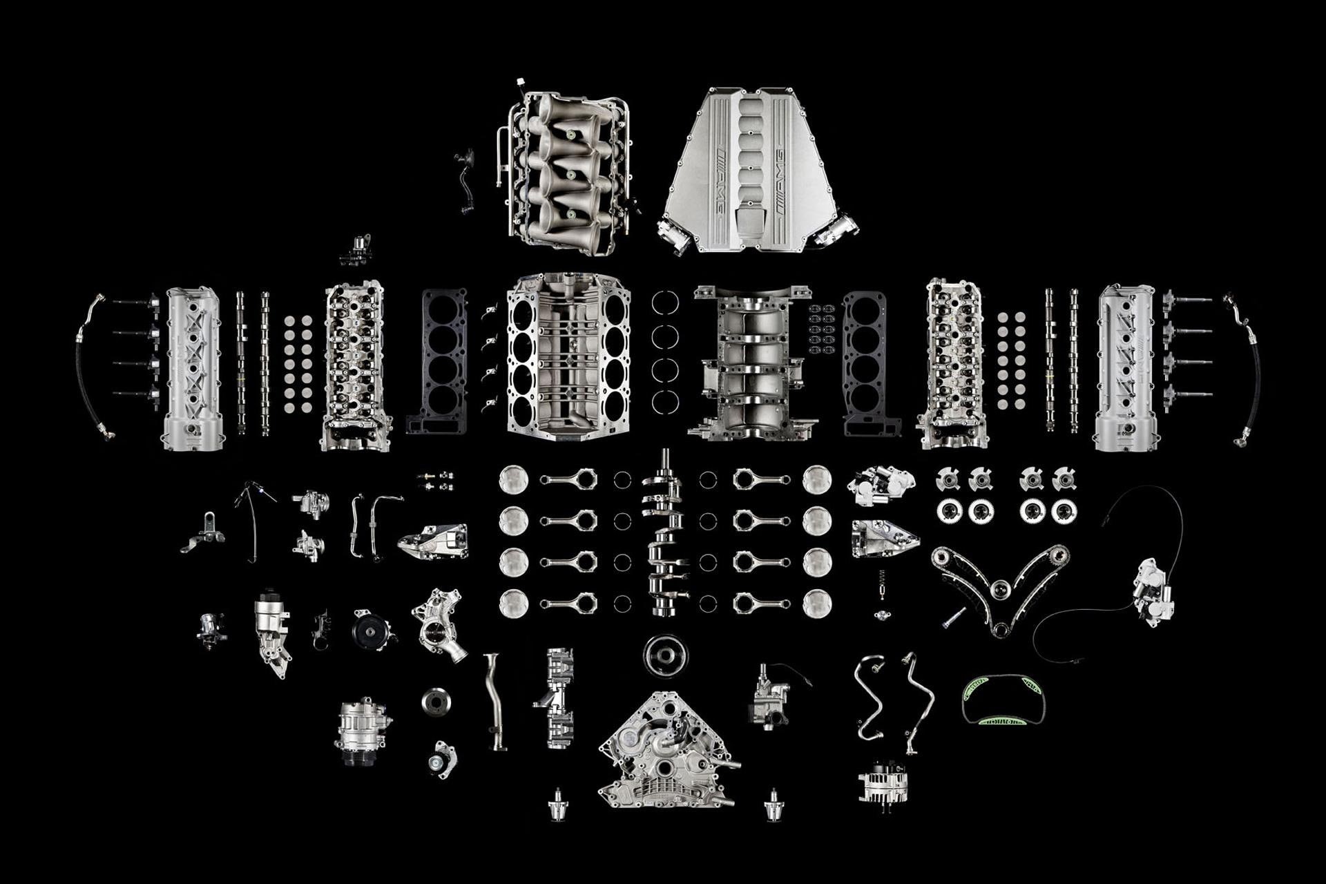 amg, engine, v, cars, parts, motor, 1080P, mercedes, HD Wallpaper