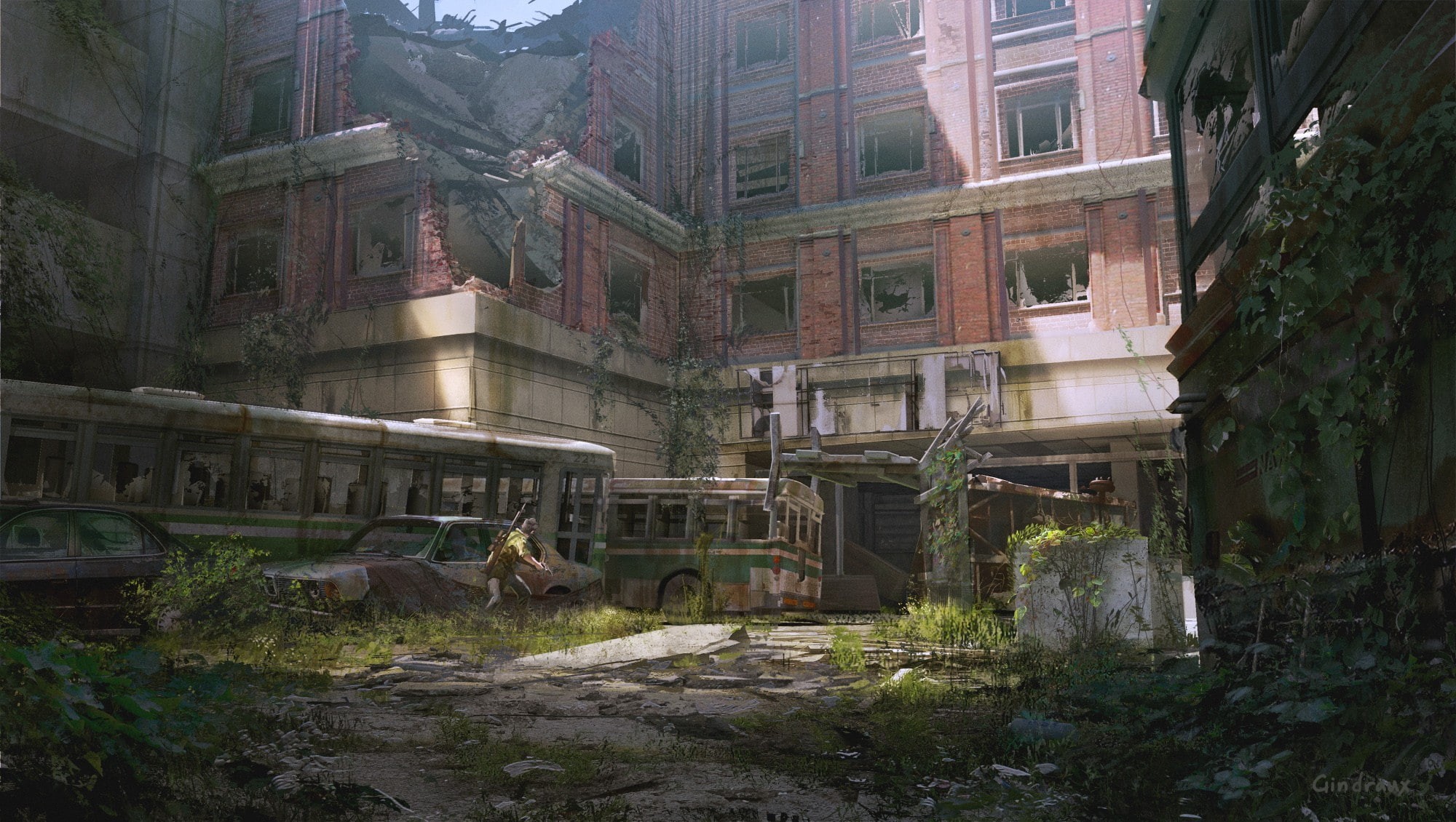 day, no people, 1080P, window, building exterior, run-down, ruined, old, concept art, dirt, city, nature, built structure, tree, building, damaged, residential district, HD Wallpaper