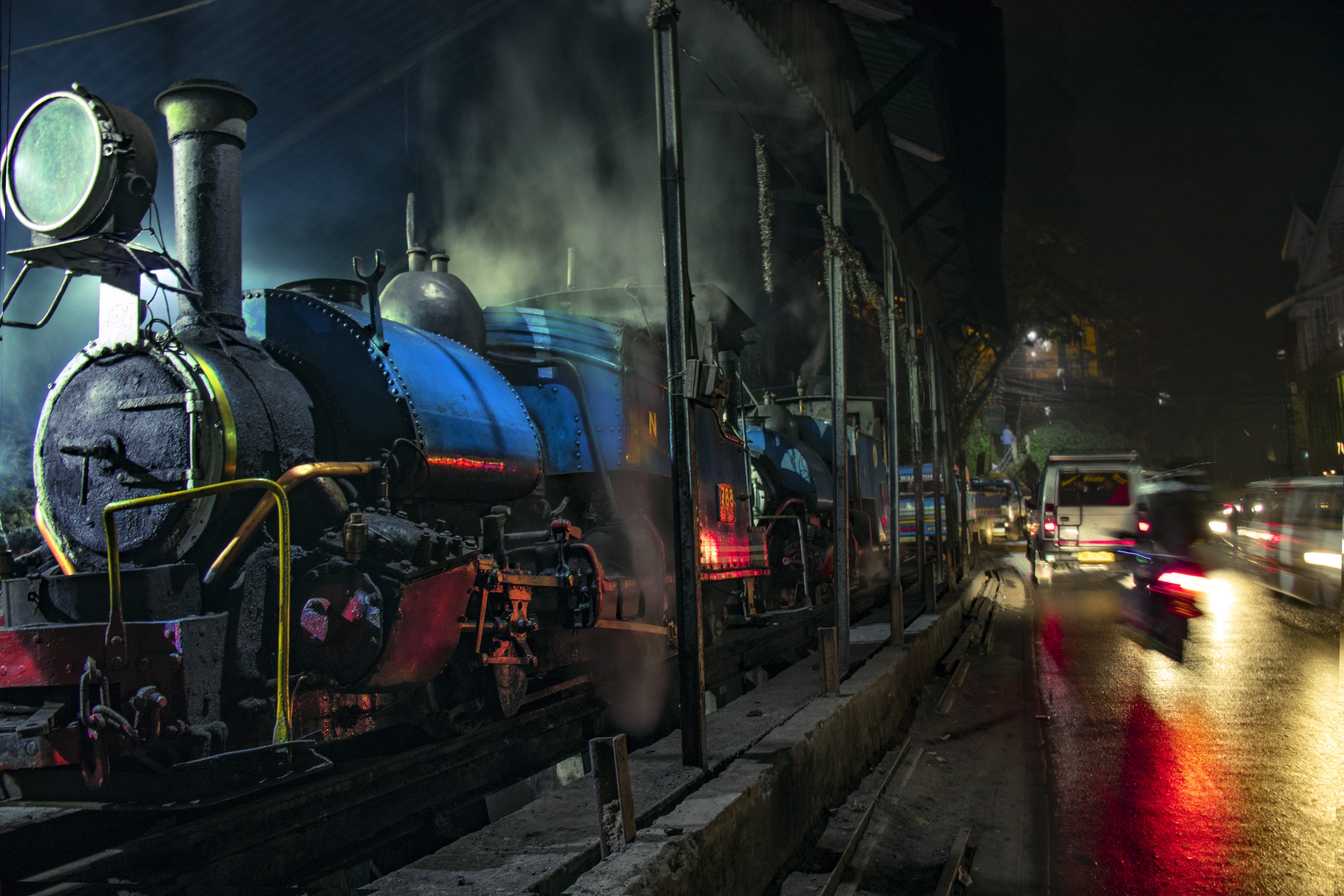 railroad track, engine, darjeeling, antique, railroad, steam, world heritage, public transportation, oldtimer, transport, built structure, locomotive, railway, HD Wallpaper