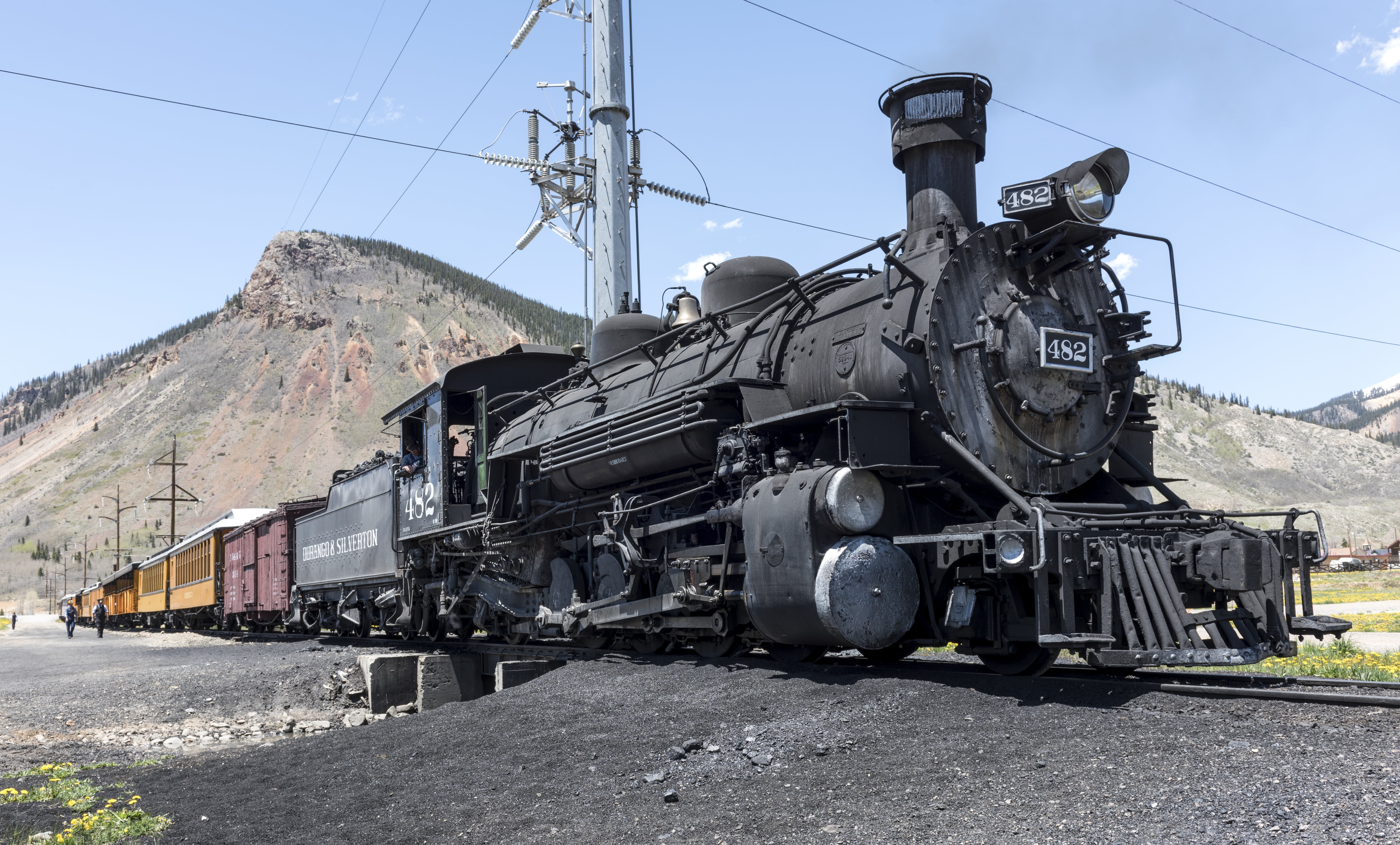 no people, scenics - nature, track, clear sky, locomotive, seemed, gleise, old-fashioned, steam Train, transportation, retro Styled, travel, historically, HD Wallpaper