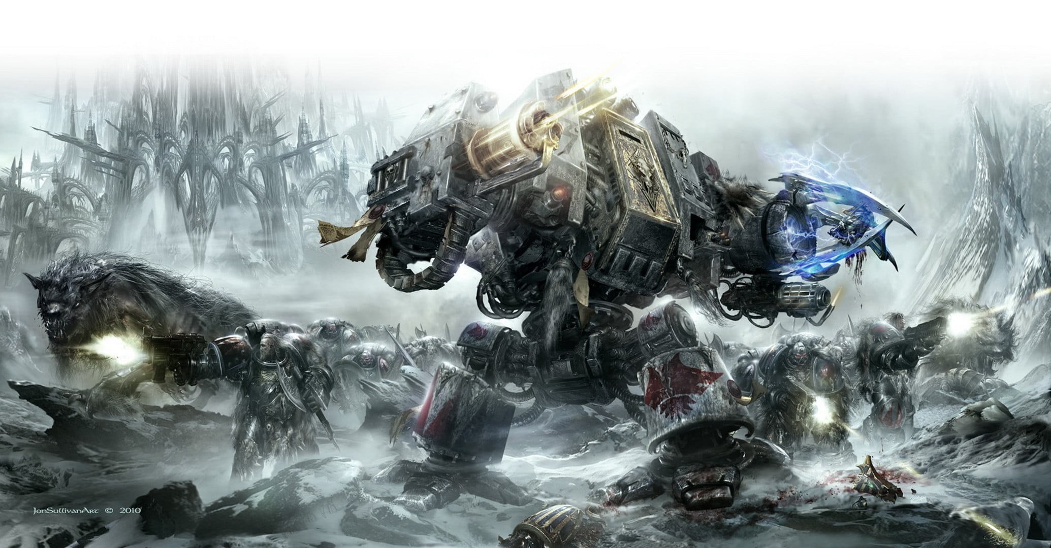 1080P, nature, rock - object, space wolves, rock, untitled, fog, Dreadnought, space marines, sea, Warhammer 40,000, pollution, beauty in nature, solid, HD Wallpaper