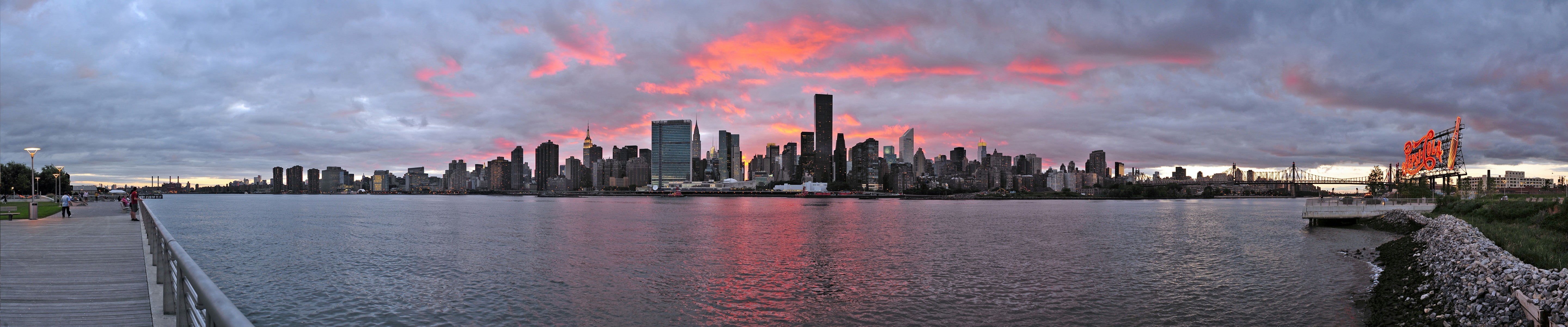 5K, travel destinations, building exterior, architecture, office building exterior, cloud - sky, urban skyline, triple screen, building, sky, skyscraper, HD Wallpaper