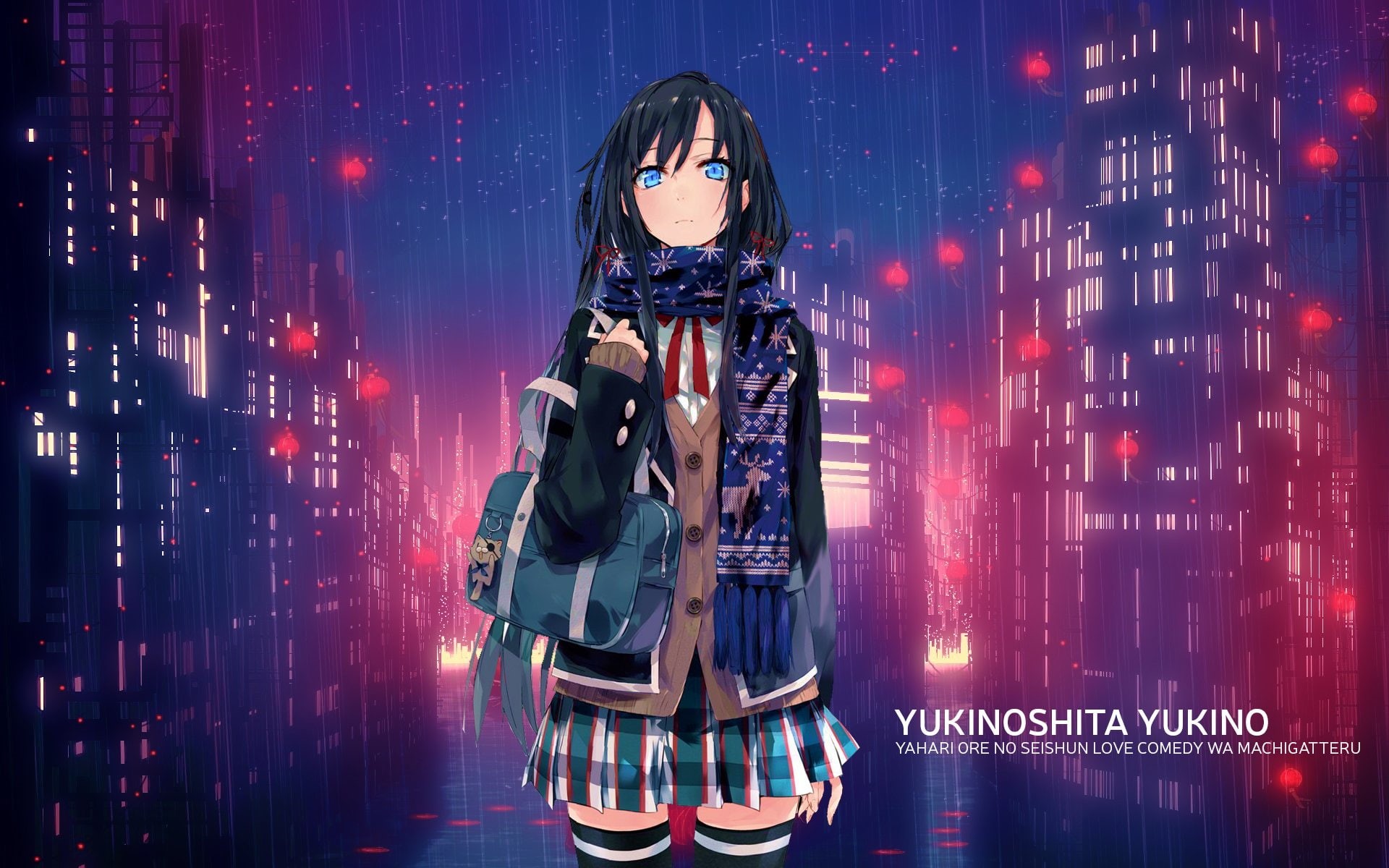 1080P, Anime, Yukino Yukinoshita, Oregairu, My Teen Romantic Comedy SNAFU, HD Wallpaper