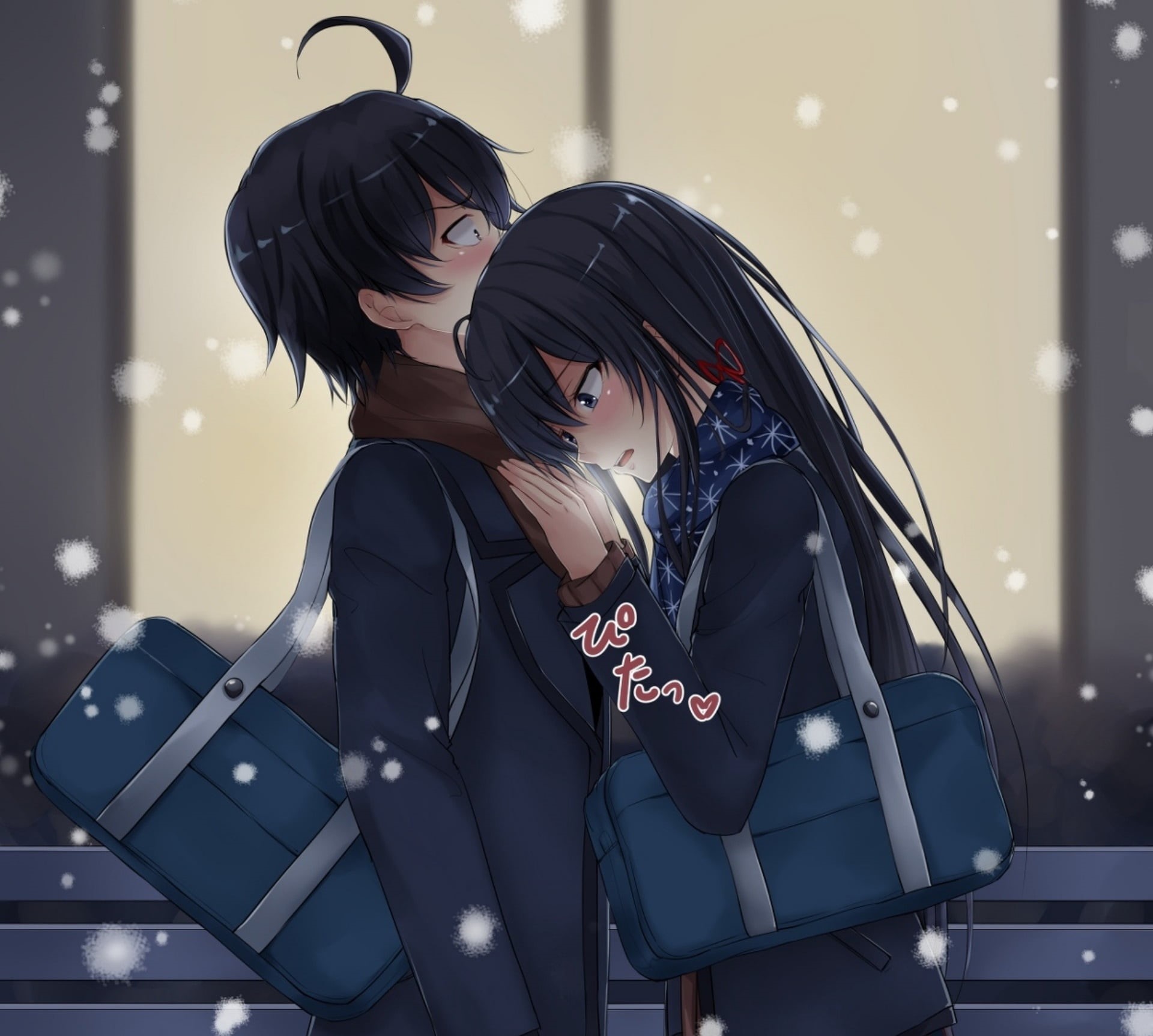 My Teen Romantic Comedy SNAFU, Hikigaya Hachiman, Yukino Yukinoshita, 1080P, Anime, HD Wallpaper