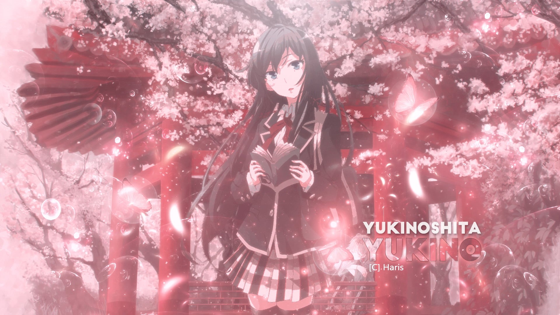 front view, communication, no people, female likeness, male likeness, representation, human representation, Anime, My Teen Romantic Comedy SNAFU, outdoors, HD Wallpaper