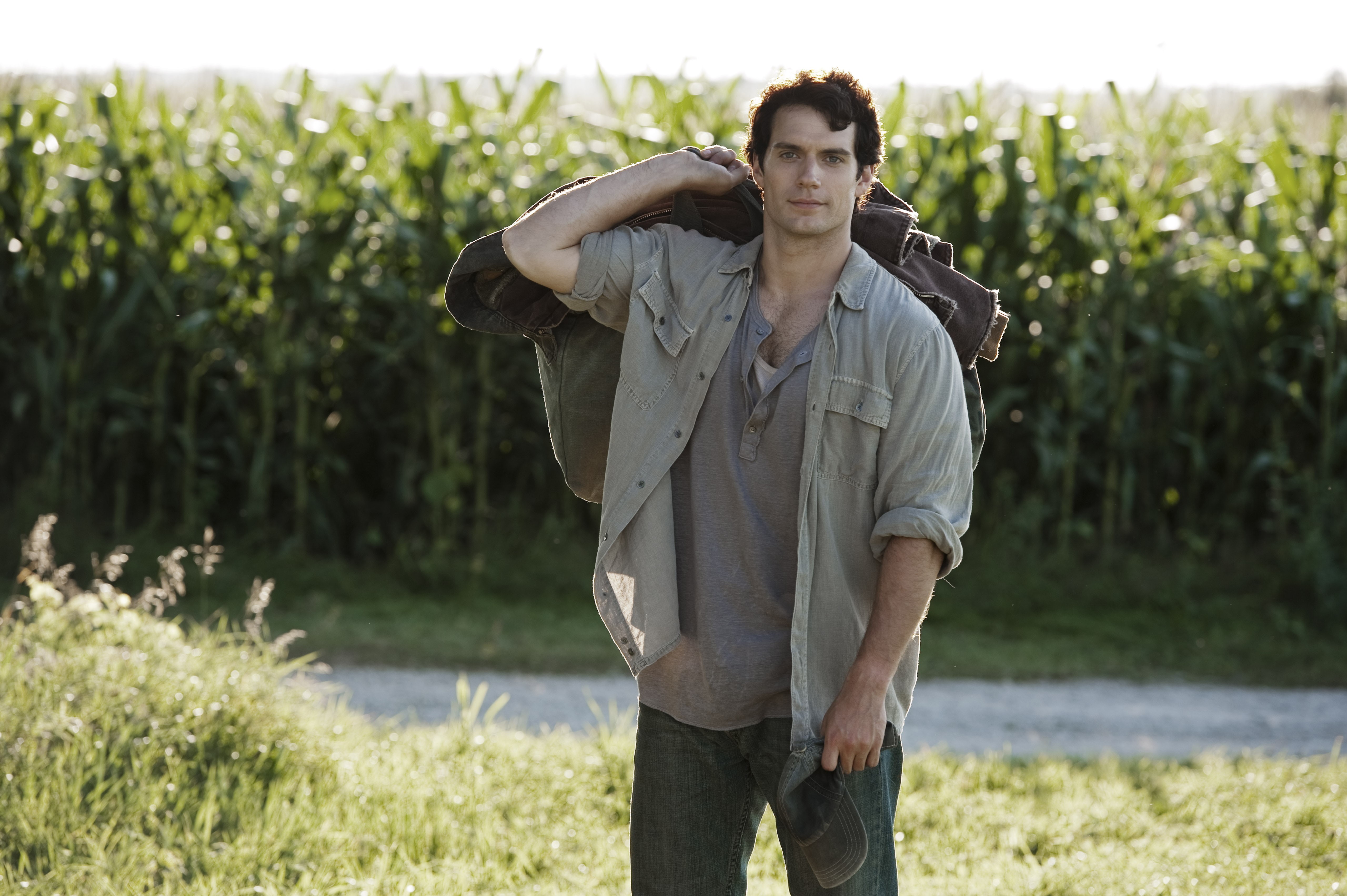 Henry Cavill, road, henry, cavill, Clark Kent, field, actor, Superman, 5K, Man of Steel, Kal-El, HD Wallpaper