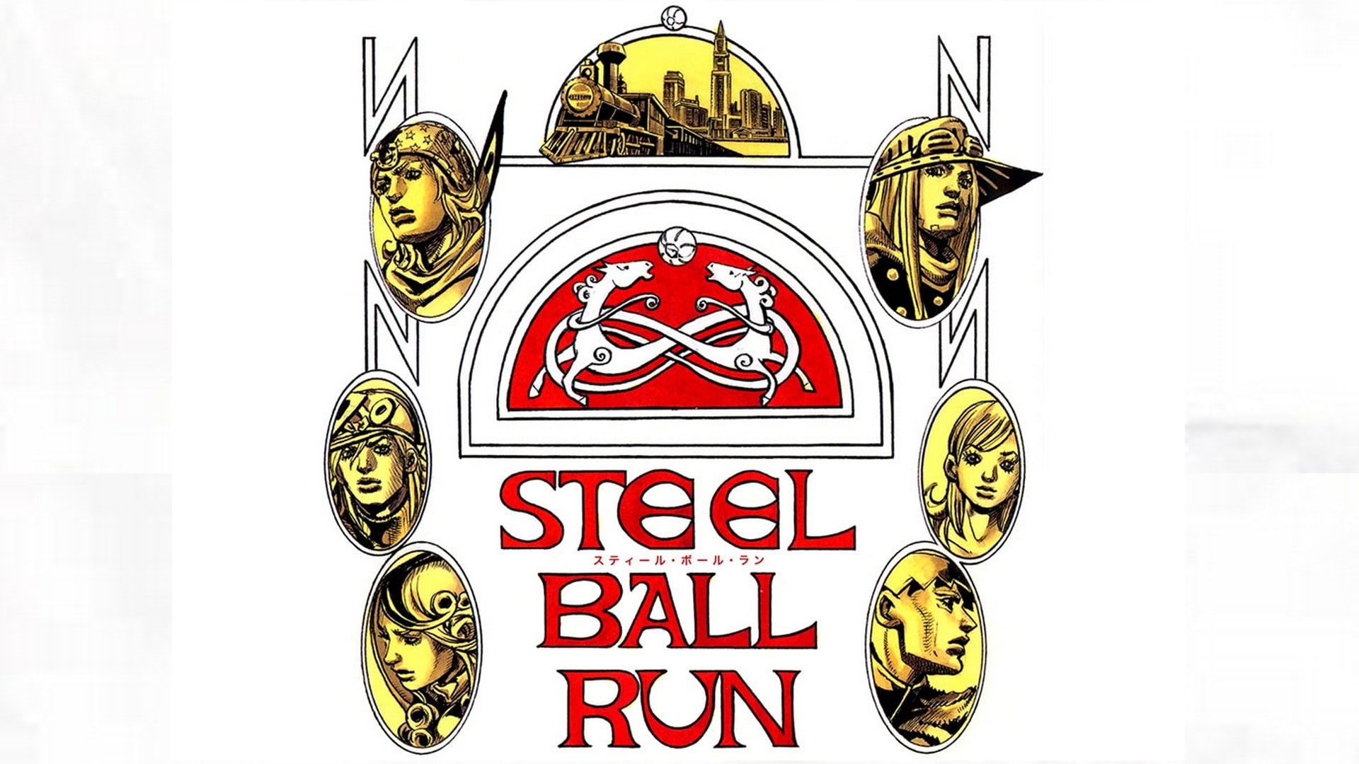 Steel Ball Run, representation, food and drink, western script, male likeness, white background, female likeness, text, 1080P, clock, creativity, communication, HD Wallpaper