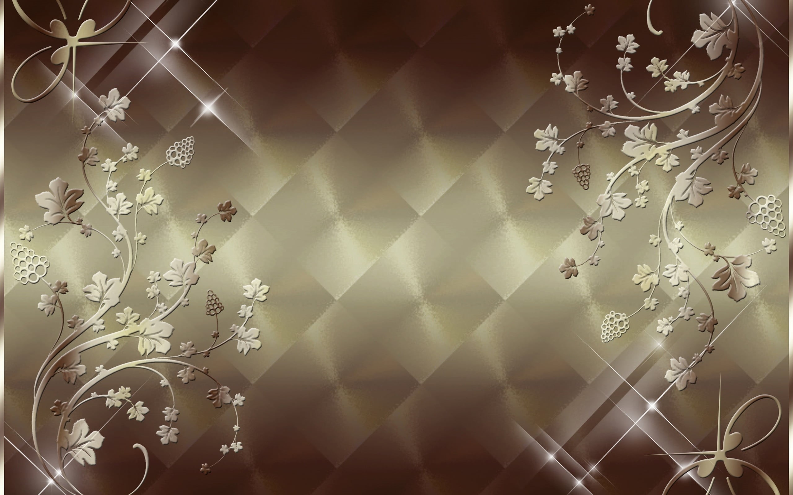 digital composite, full frame, elegance, retro Styled, 2K, illustration, snowflake, color gradient, gray, ornate, pattern, indoors, design, season, decor, HD Wallpaper