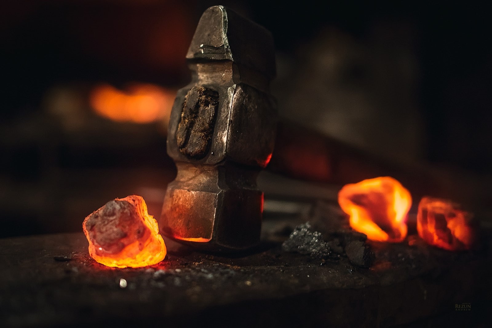 720P, tools, work, blacksmith, embers, Mallet, HD Wallpaper