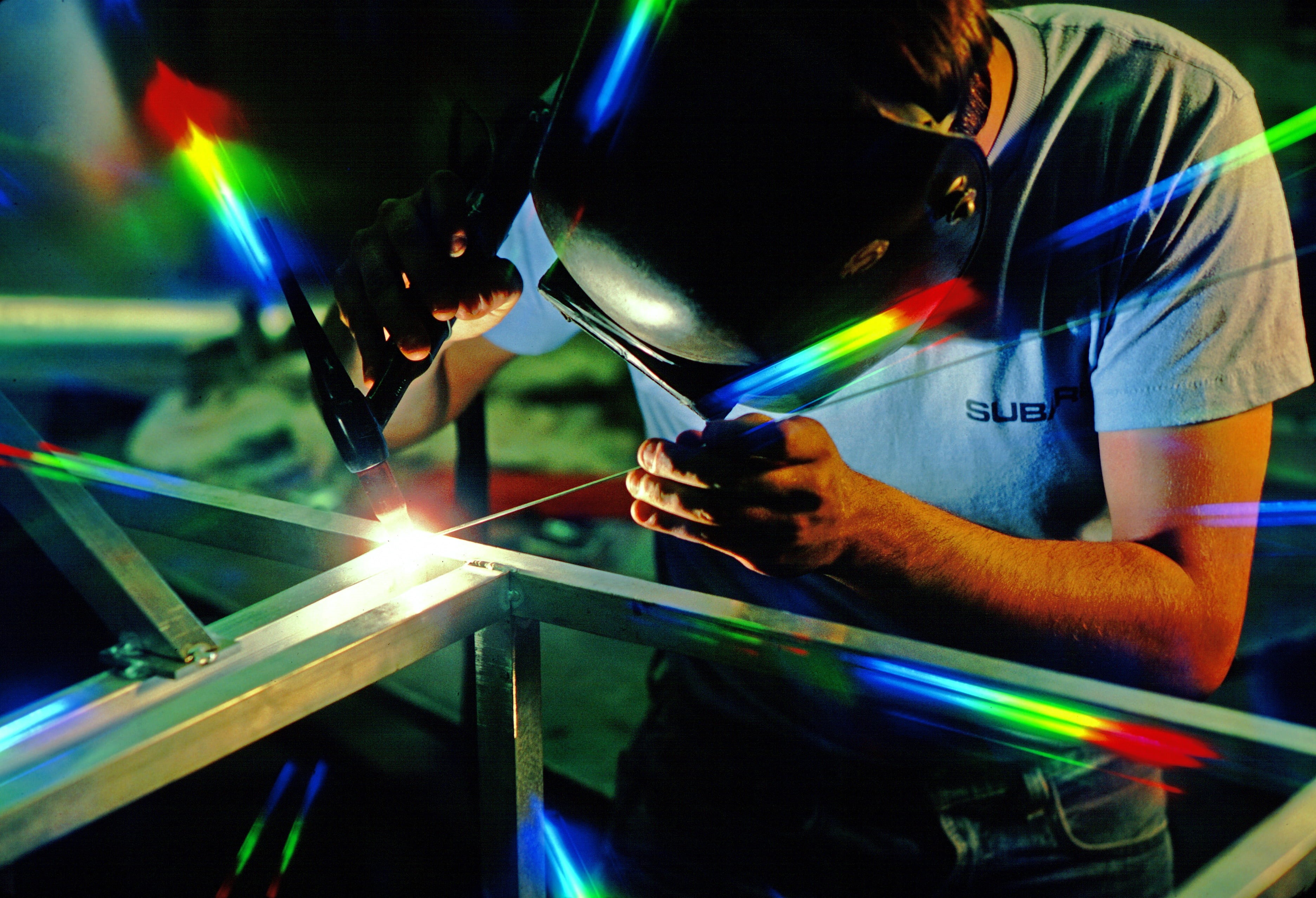 mechanic, person, builder, professional, mechanical, illuminated, occupation, work, metal industry, technology, manufacturing, factory, service, blurred motion, HD Wallpaper