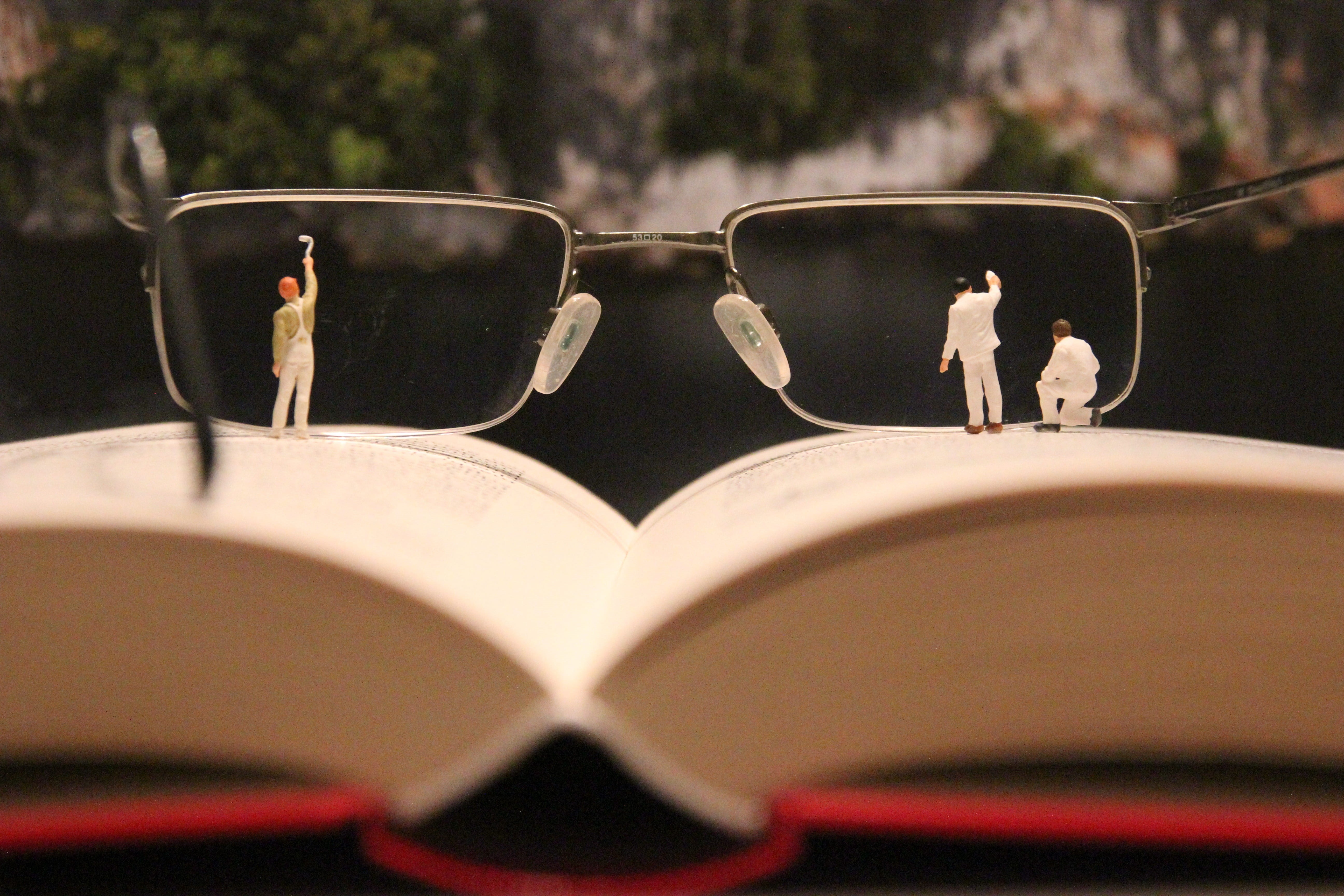 art, fun, glasses, miniature figure, book, publication, miniature, craftsmen, model construction figure, h0, archival, drink, no people, little man, by looking, HD Wallpaper