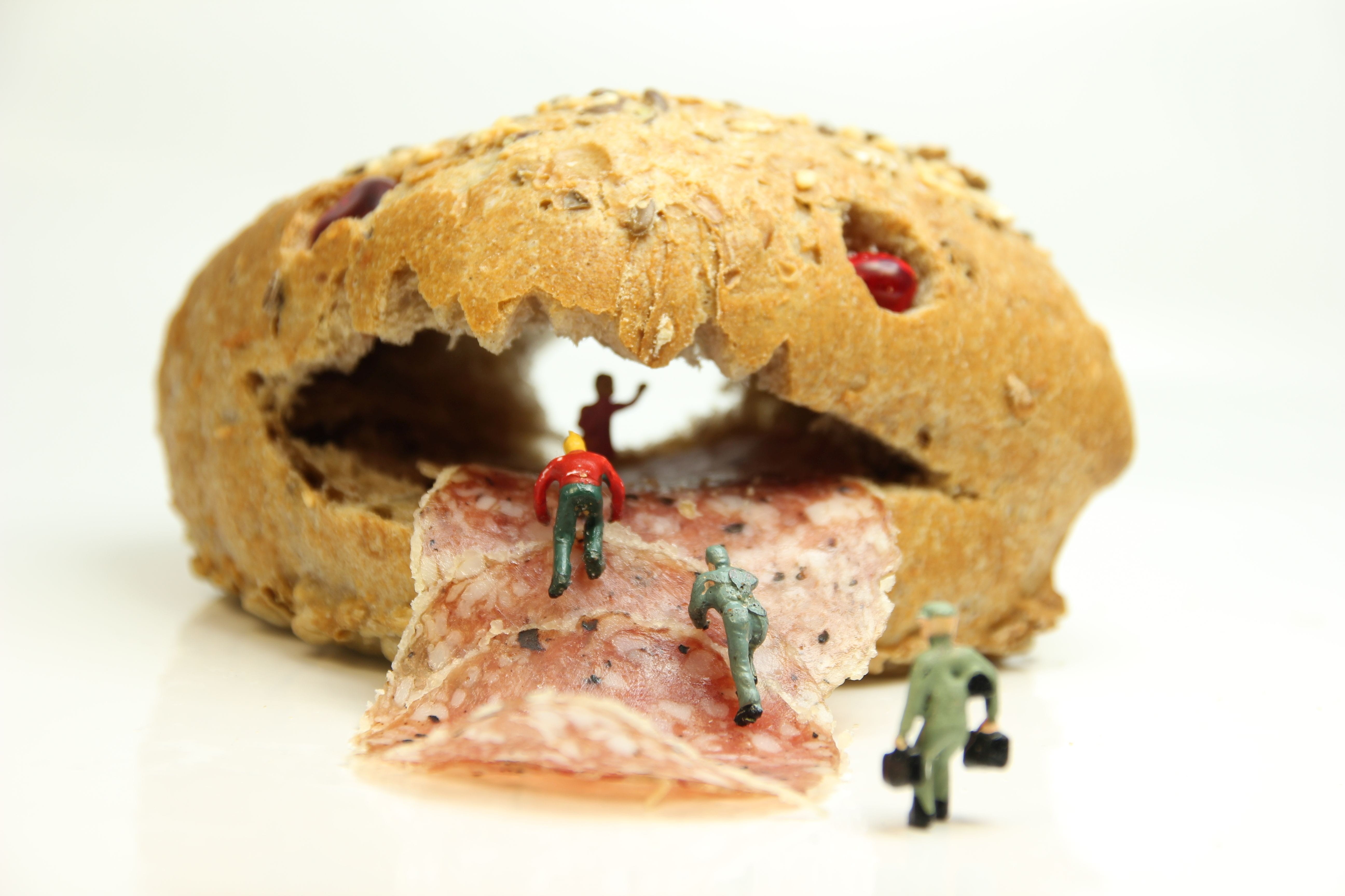 fear, snack, food and drink, close up, selective focus, crispy, benefit from, breakfast, studio shot, miniature figure, no people, miniature figures, little man, HD Wallpaper