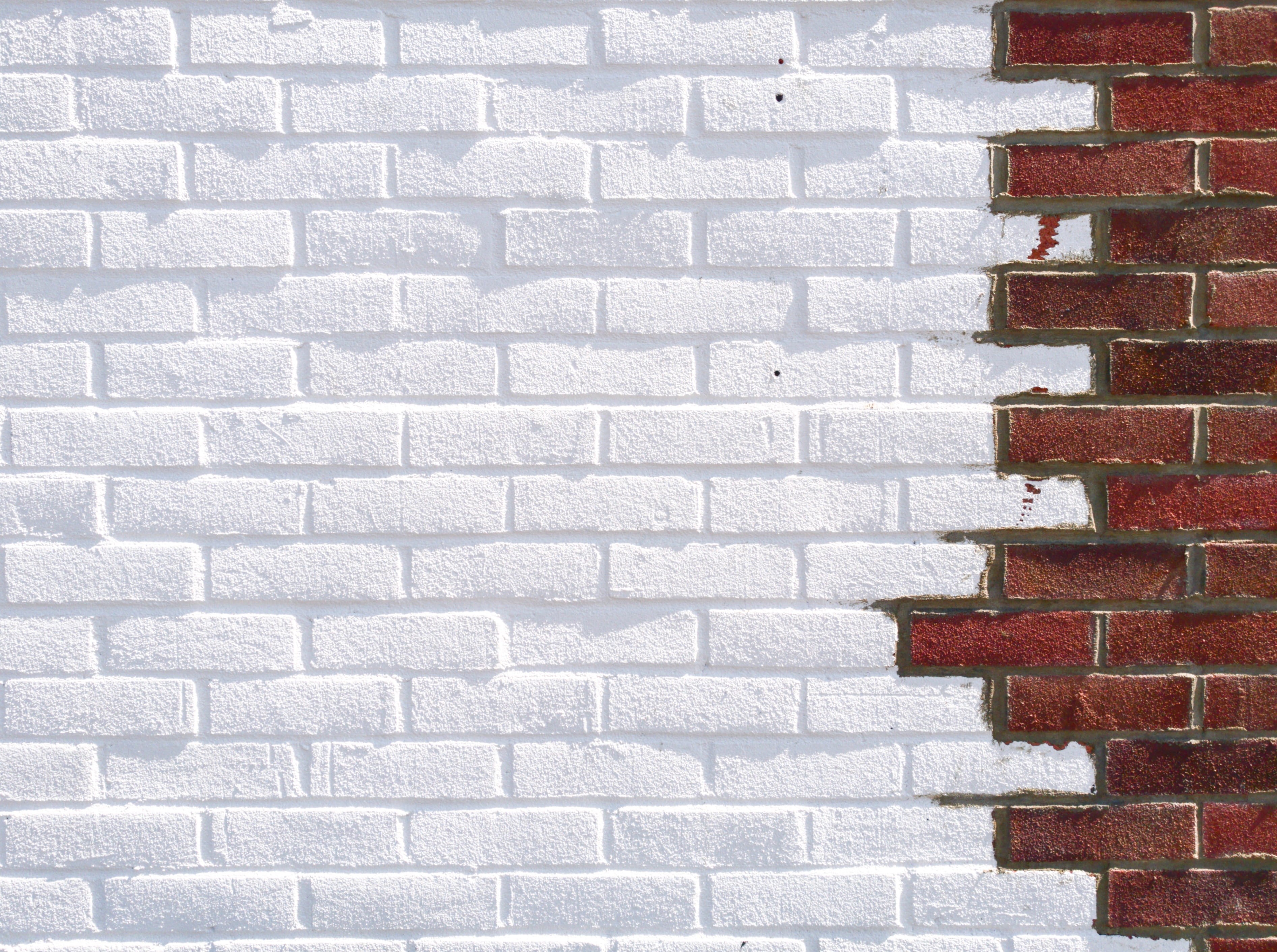 textured, red, weathered, white, bright, brown, old, shadow, dirty, wall, brickwork, editing, brick, architecture, texture, video, paint, sunny, stone Material, HD Wallpaper