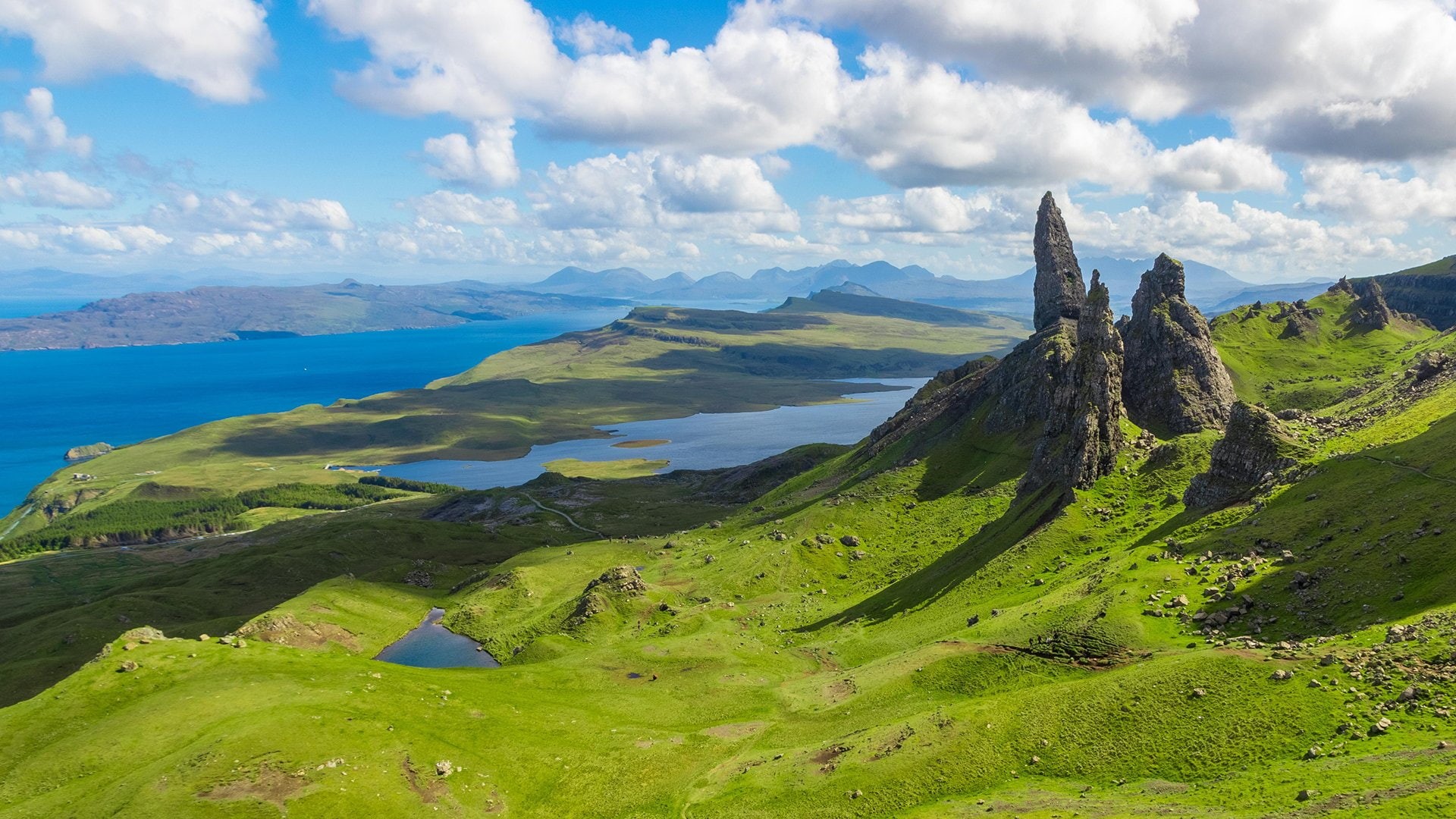 1080P, Scotland, Isle of Skye, The Old Man of Storr, HD Wallpaper