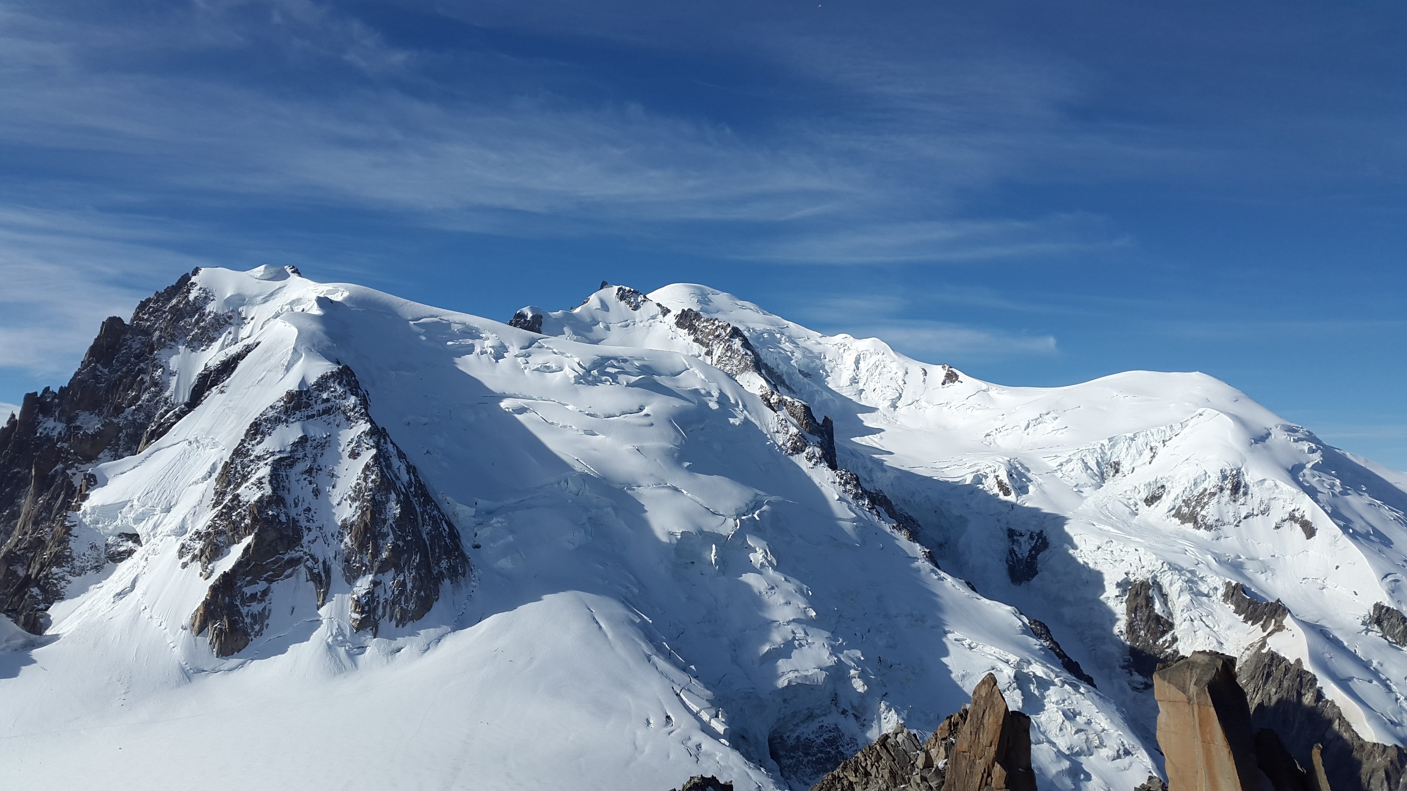 cold temperature, glacier, europe, nature, beauty in nature, france, white color, tranquil scene, snowcapped mountain, tranquility, mountains, filled, sky, HD Wallpaper