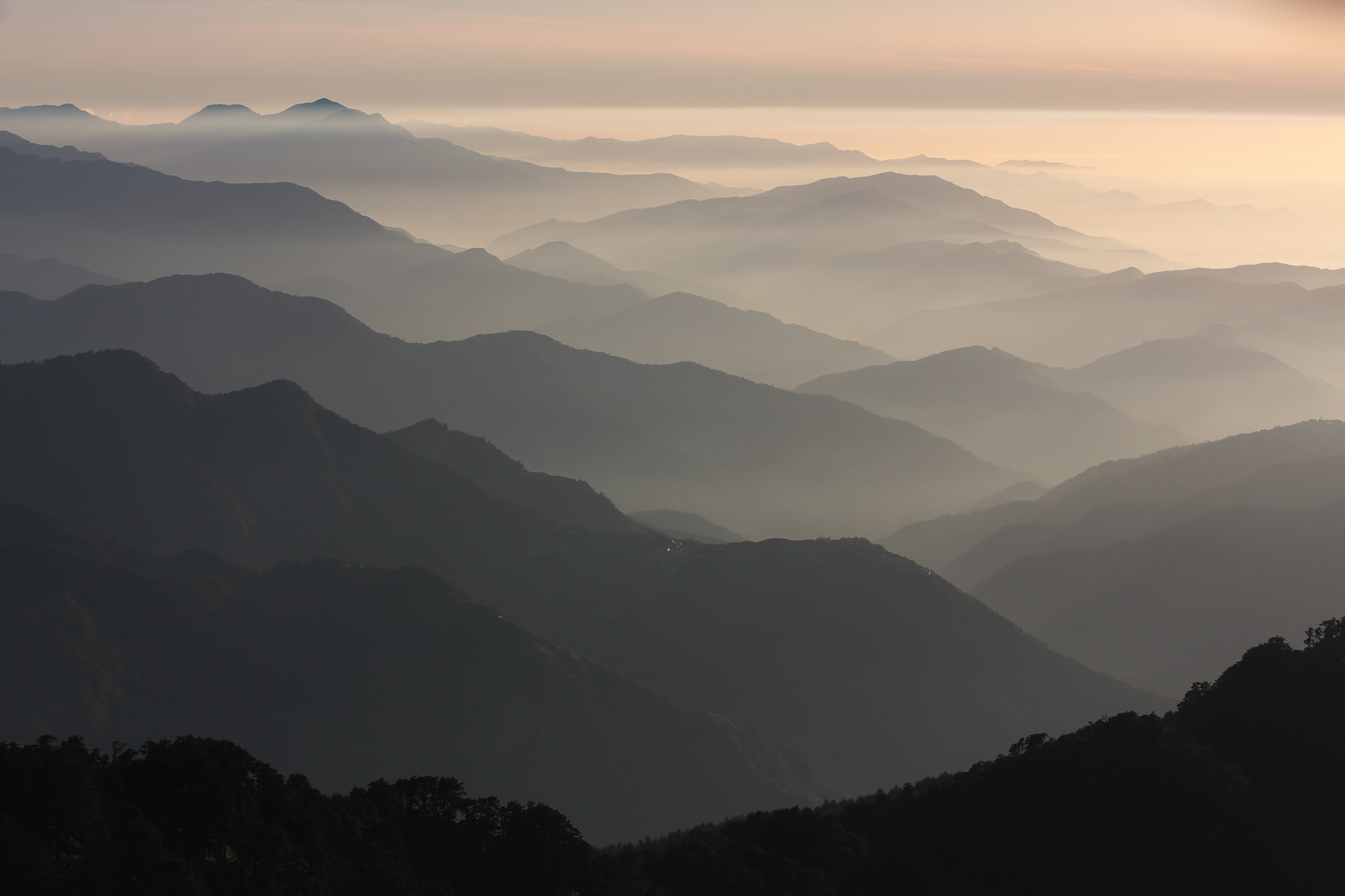 sunset, 台灣, nature, range, photo, 2K, mountain, hill, IMG, outdoors, Taiwan, landscape, scenics, Hehuanshan, Taroko, mountain Peak, 合歡山, mountain range, HD Wallpaper
