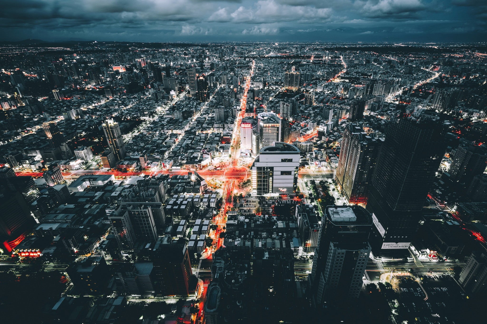 Taiwan, Kaohsiung, night, 1080P, HD Wallpaper