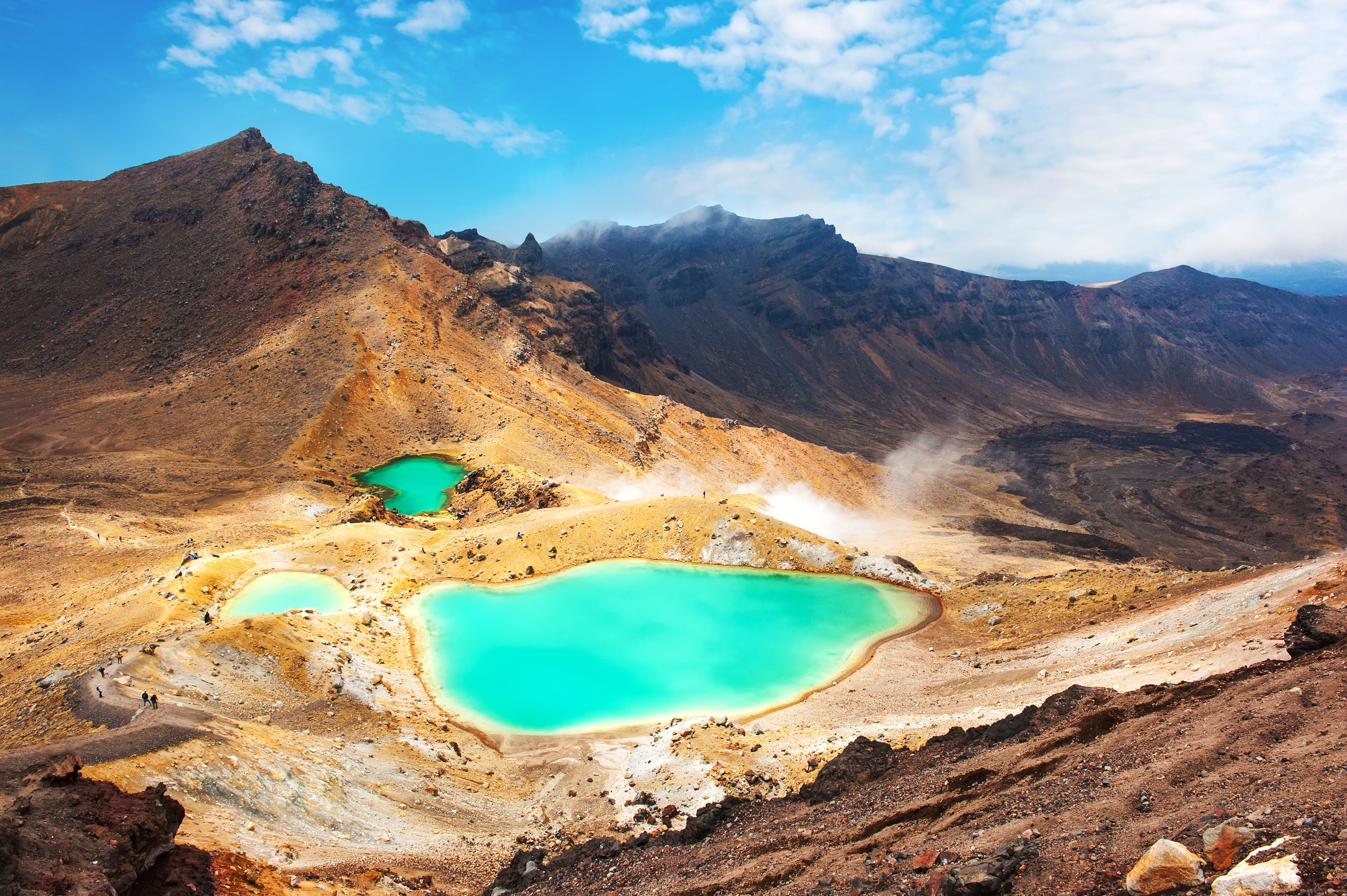 2K, Tongariro National Park, Tongariro Alpine Crossing, New Zealand, HD Wallpaper