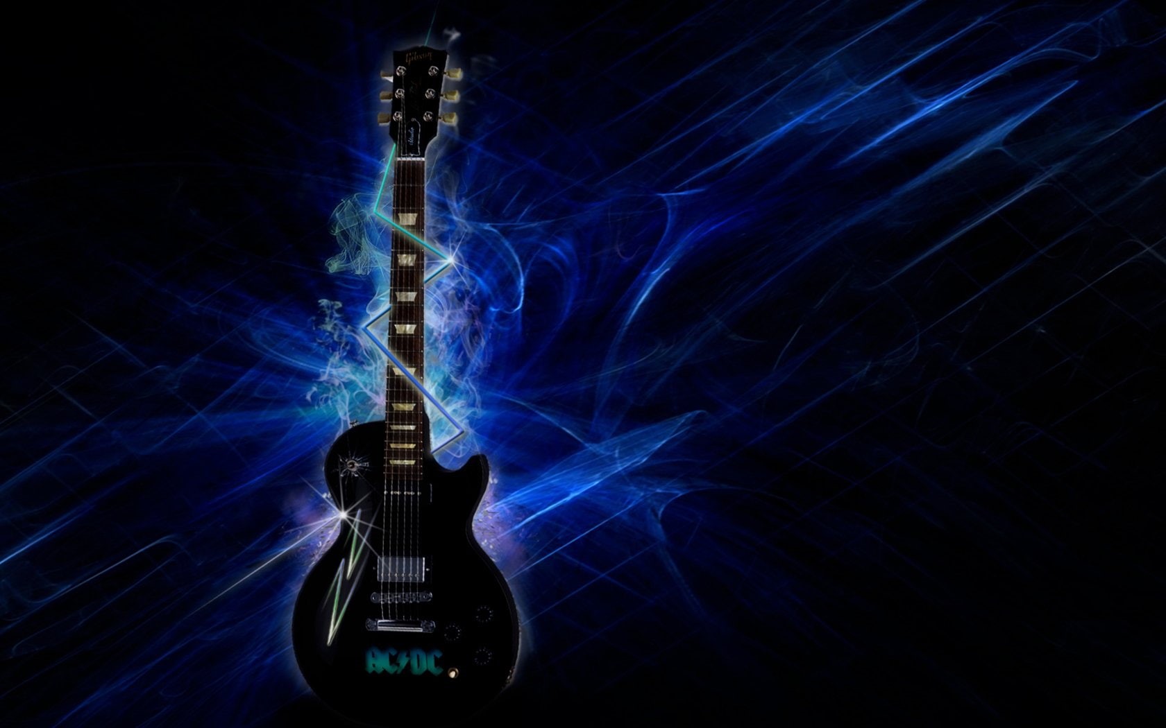 Band (Music), night, music, electric, studio shot, technology, metal, illuminated, blue, AC/DC, light - natural phenomenon, nightlife, Guitar, musical instrument string, HD Wallpaper