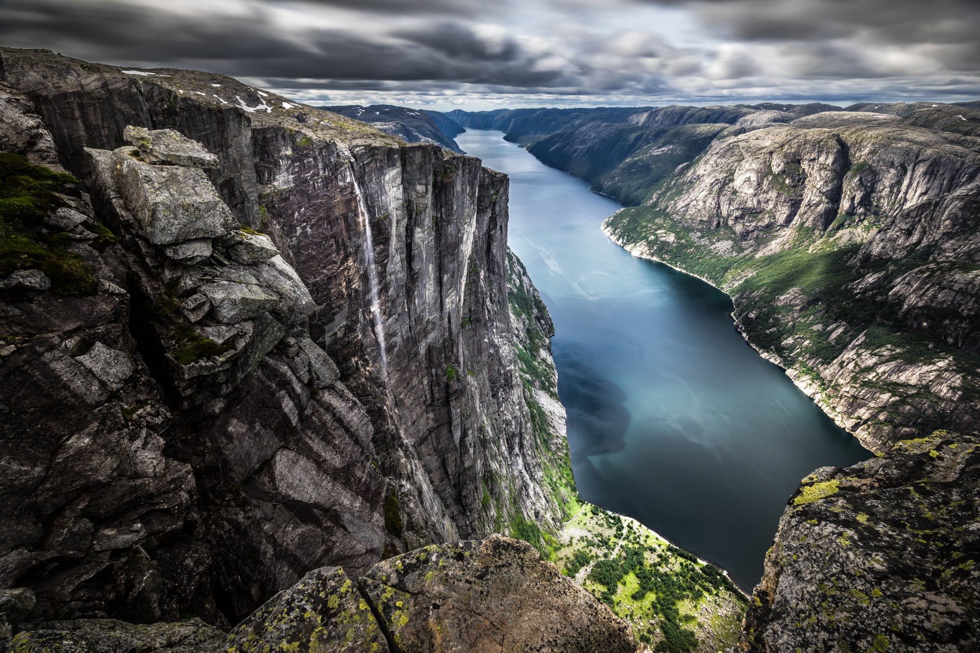 fe, ultra, body, 1080P, geotagged, outdoors, fjord, scandinavia, motion, Lysefjord, photography, river, nature, water, mountain, sky, Kjerag, Landscape photography, HD Wallpaper