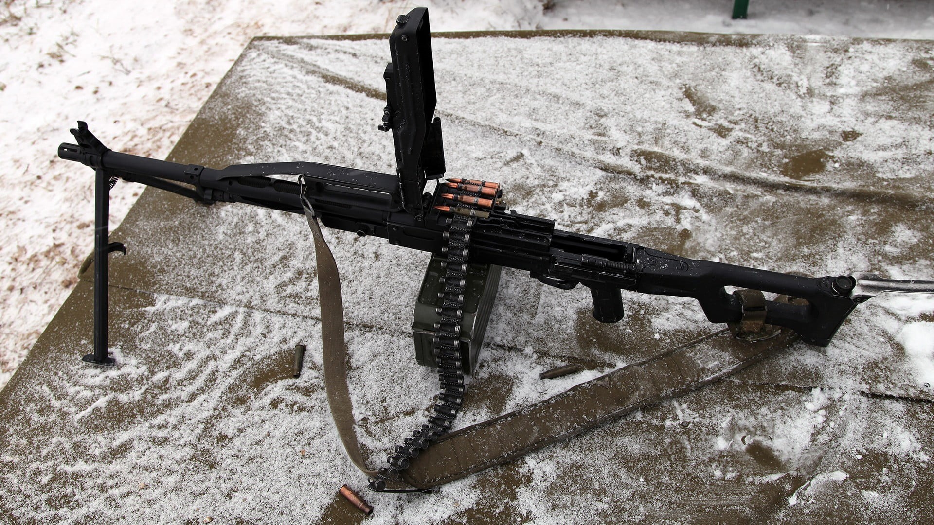 cold temperature, metal, frozen, nature, gray, black, black color, outdoors, compound, winter, bow, no people, white color, gun, weapon, aggression, snowing, HD Wallpaper