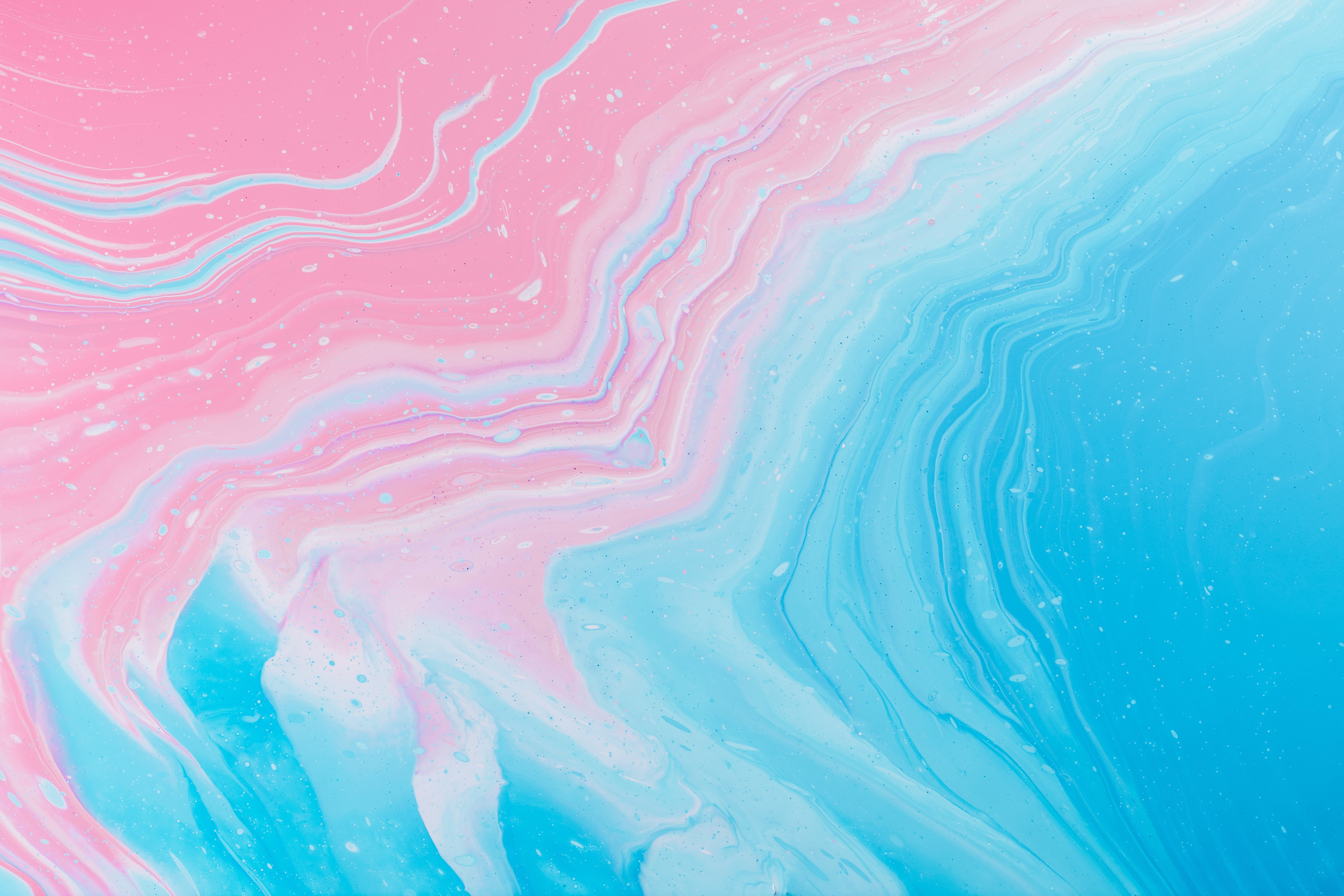 pink, colorful, paint splash, purple, 5K, blue, paint splatter, white, abstract, HD Wallpaper