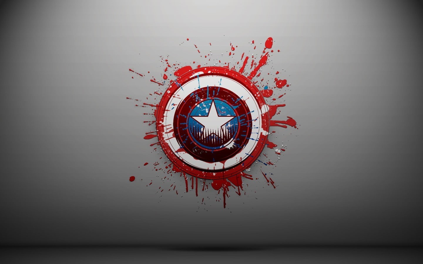 Captain America, studio shot, circle, no people, clock face, indoors, single object, 720P, communication, paint splatter, geometric shape, accuracy, wall - building feature, HD Wallpaper