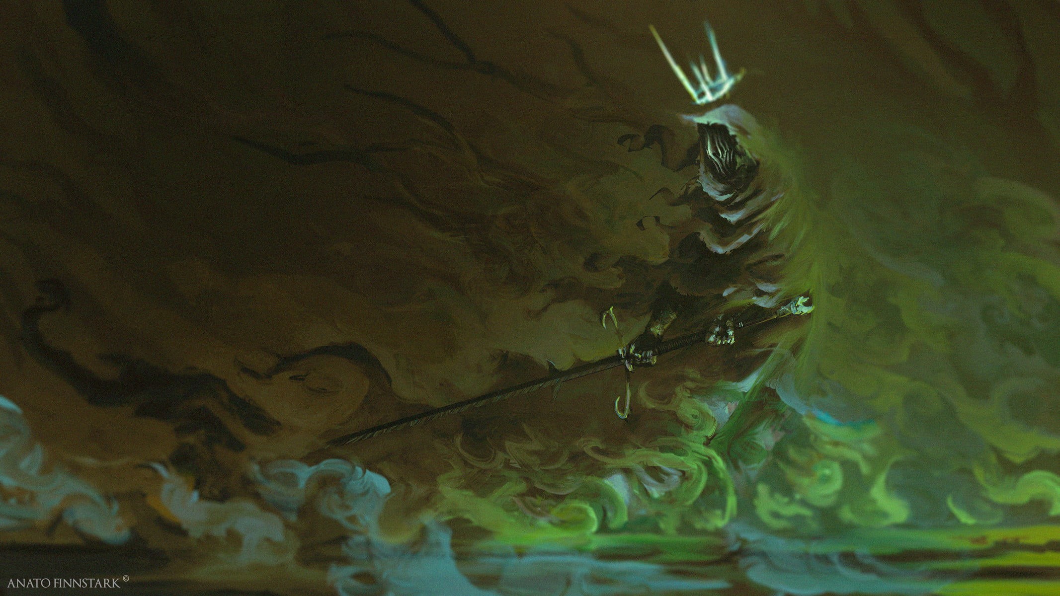 Middle Earth, Nazgûl, artwork, The Lord of the Rings, 1080P, fantasy art, Anato Finnstark, HD Wallpaper