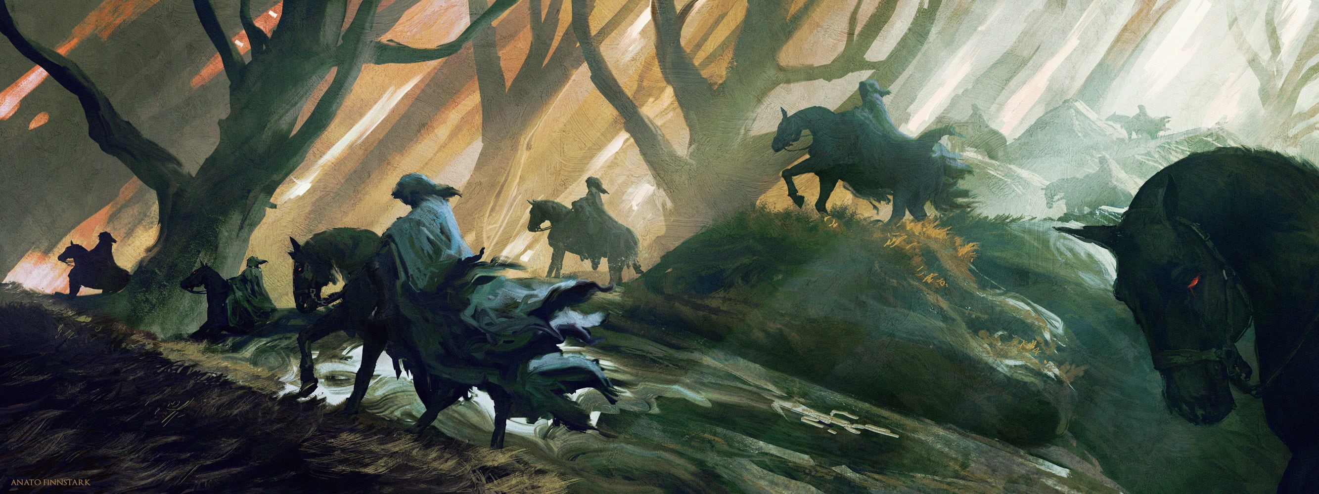 Nazgûl, Anato Finnstark, artwork, The Lord of the Rings, fantasy art, 2K, Middle Earth, HD Wallpaper
