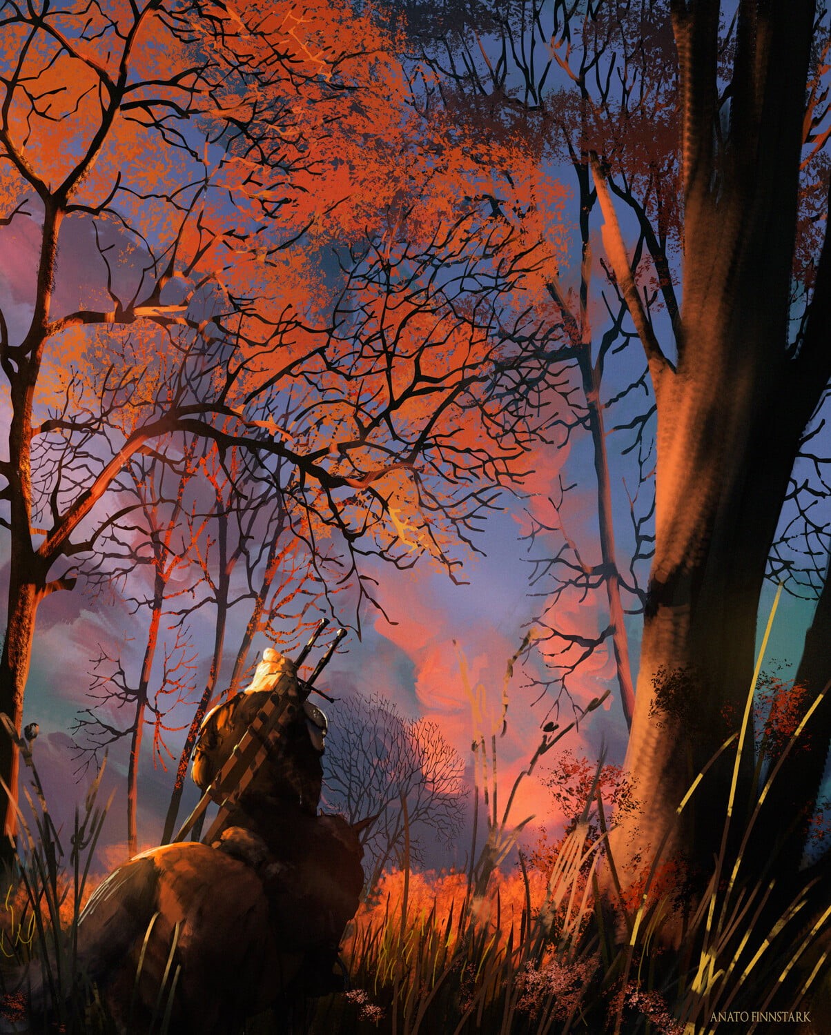 720P, The Witcher 3: Wild Hunt, Anato Finnstark, artwork, The Witcher, fantasy art, Phone HD Wallpaper