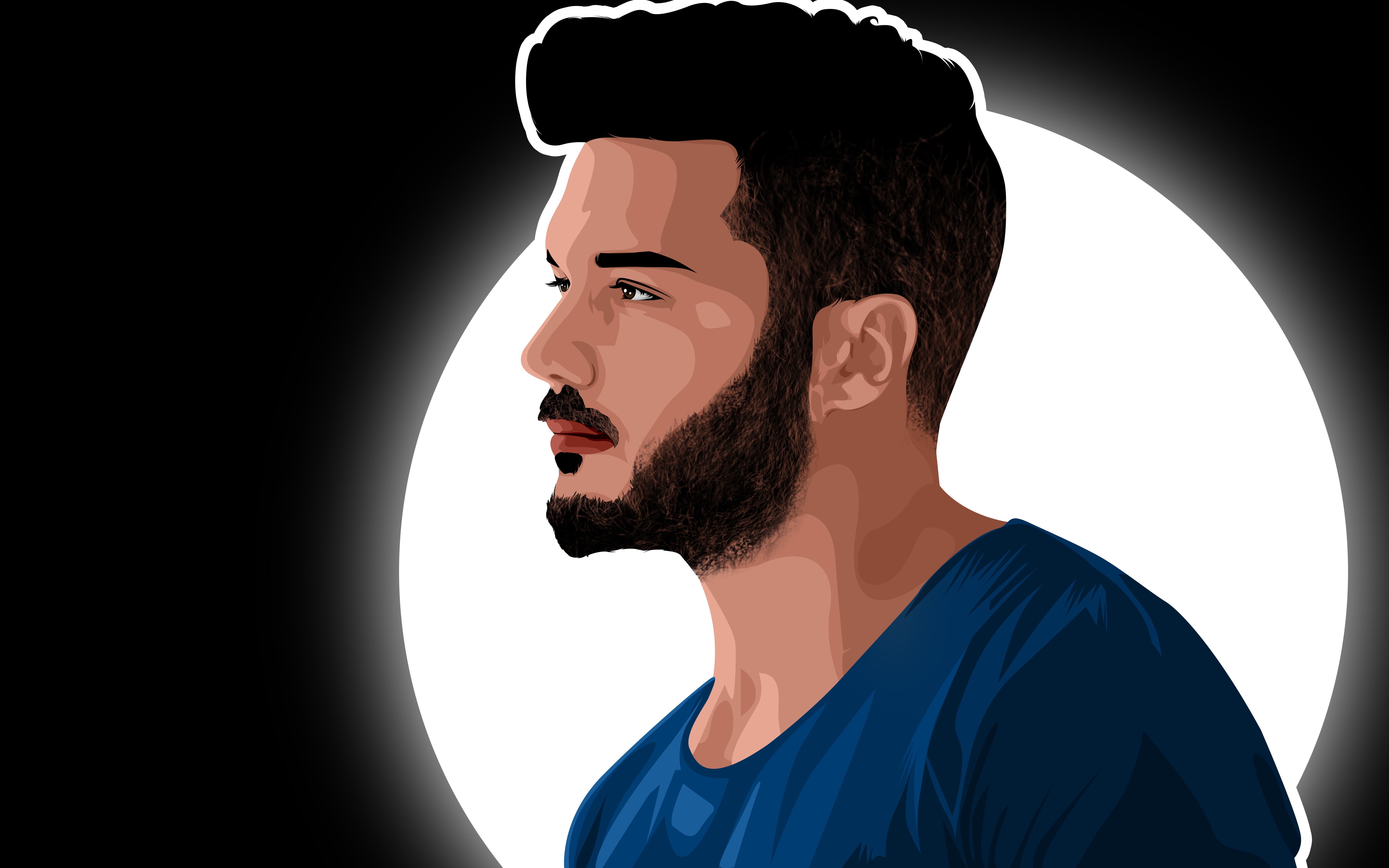 drawing, cover art, vector, Vexel, YouTube, illustration, ilyasyalcintas, 5K, normender, HD Wallpaper