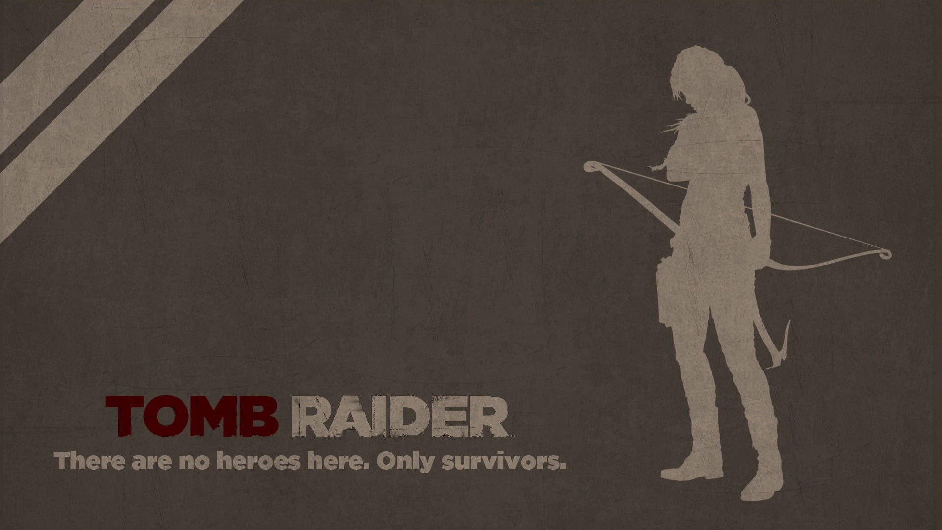 indoors, information sign, backgrounds, guidance, game, Tomb Raider, bow, communication, white color, western script, sign, video games, close-up, representation, HD Wallpaper