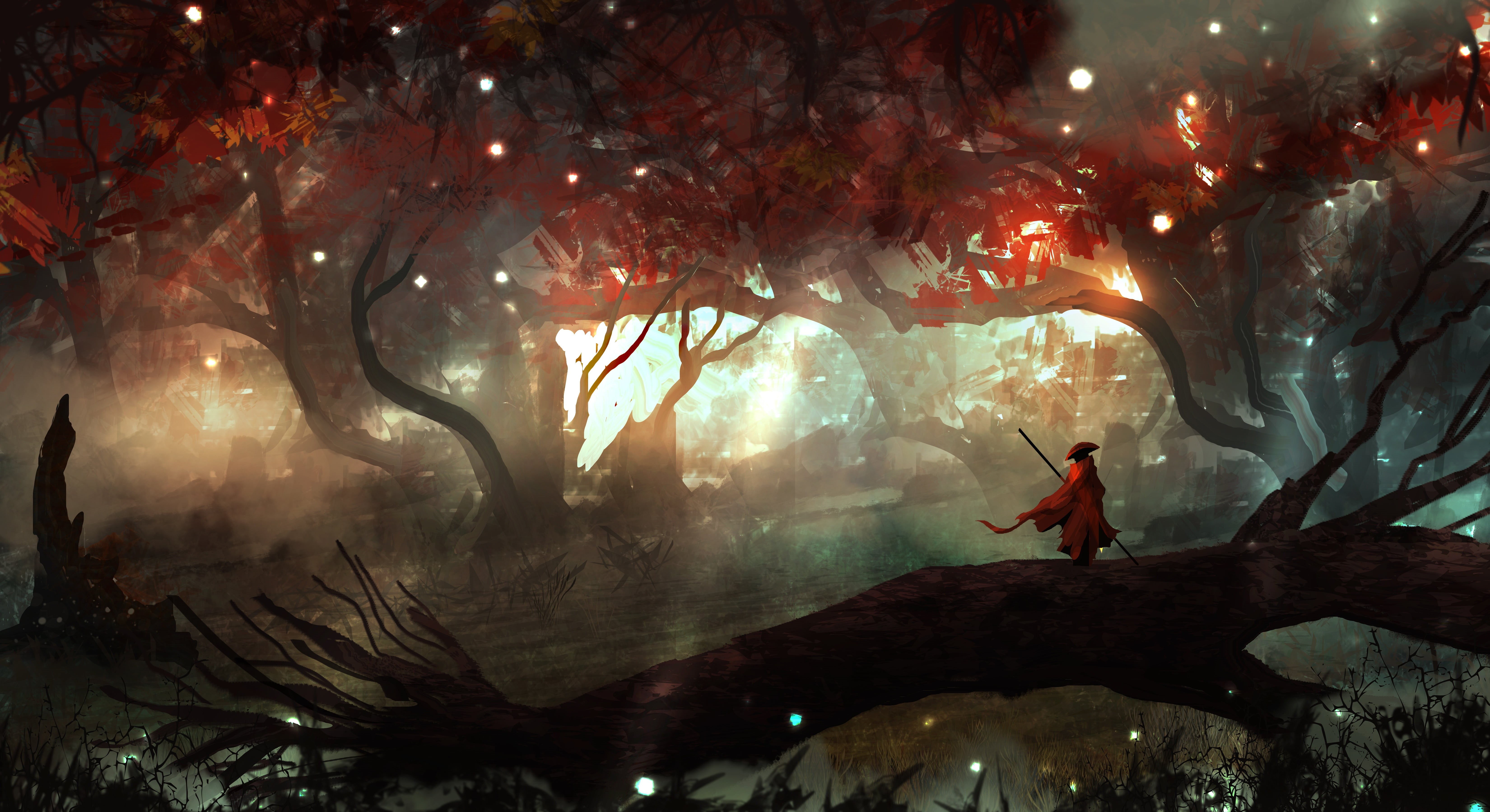 Forest, You Wont Remember, Digital Art, Landscapes, TacoSauceNinja, 5K, by TacoSauceNinja, Fiction, People, Art, Landscape, HD Wallpaper