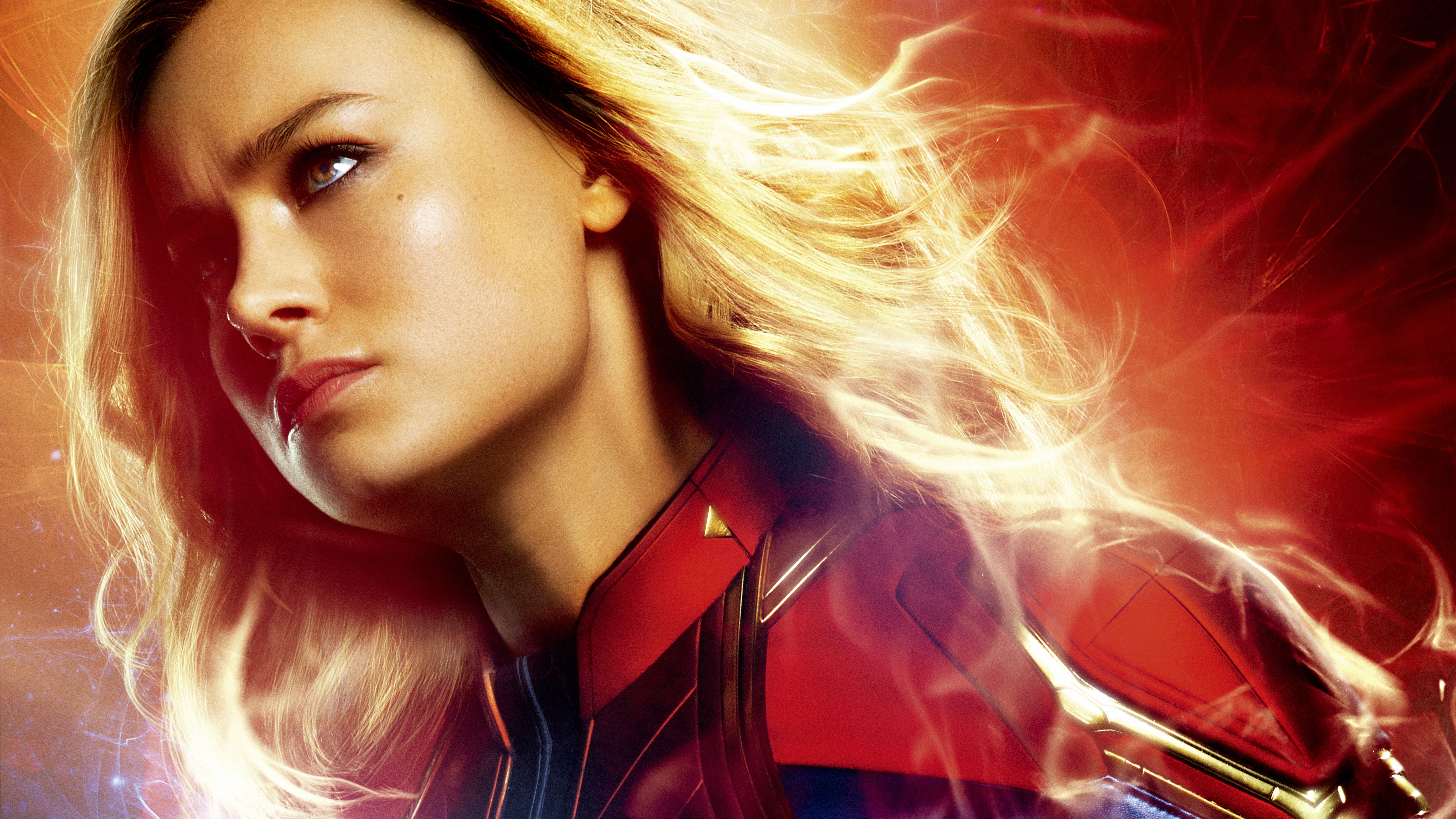 Captain Marvel, Brie Larson, Movie, 8K, HD Wallpaper