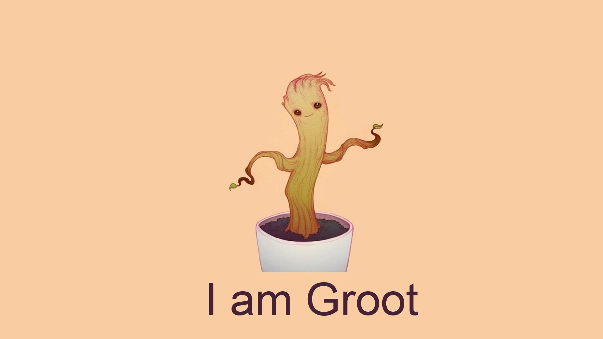 copy space, no people, human representation, Groot, colored background, studio shot, nature, text, western script, day, art and craft, 1080P, representation, HD Wallpaper
